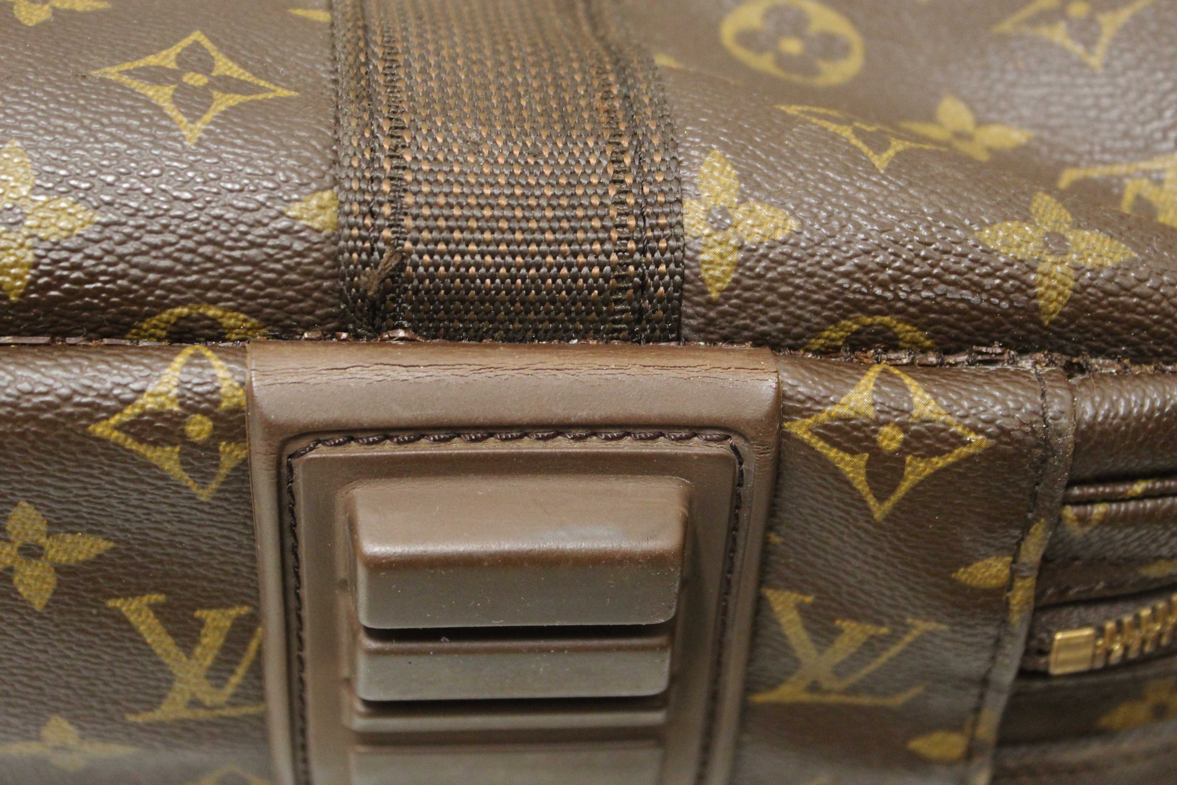 Authentic Louis Vuitton Classic Monogram Canvas Satellite 65 Suitcase