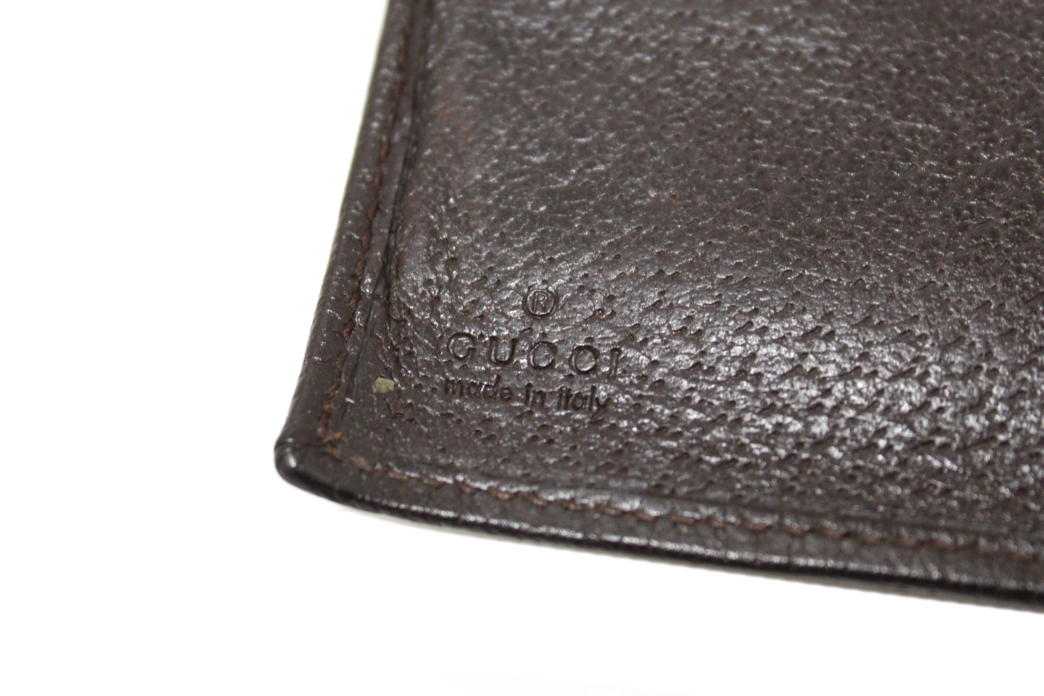 Authentic Gucci Brown GG Signature Men's Wallet 04862