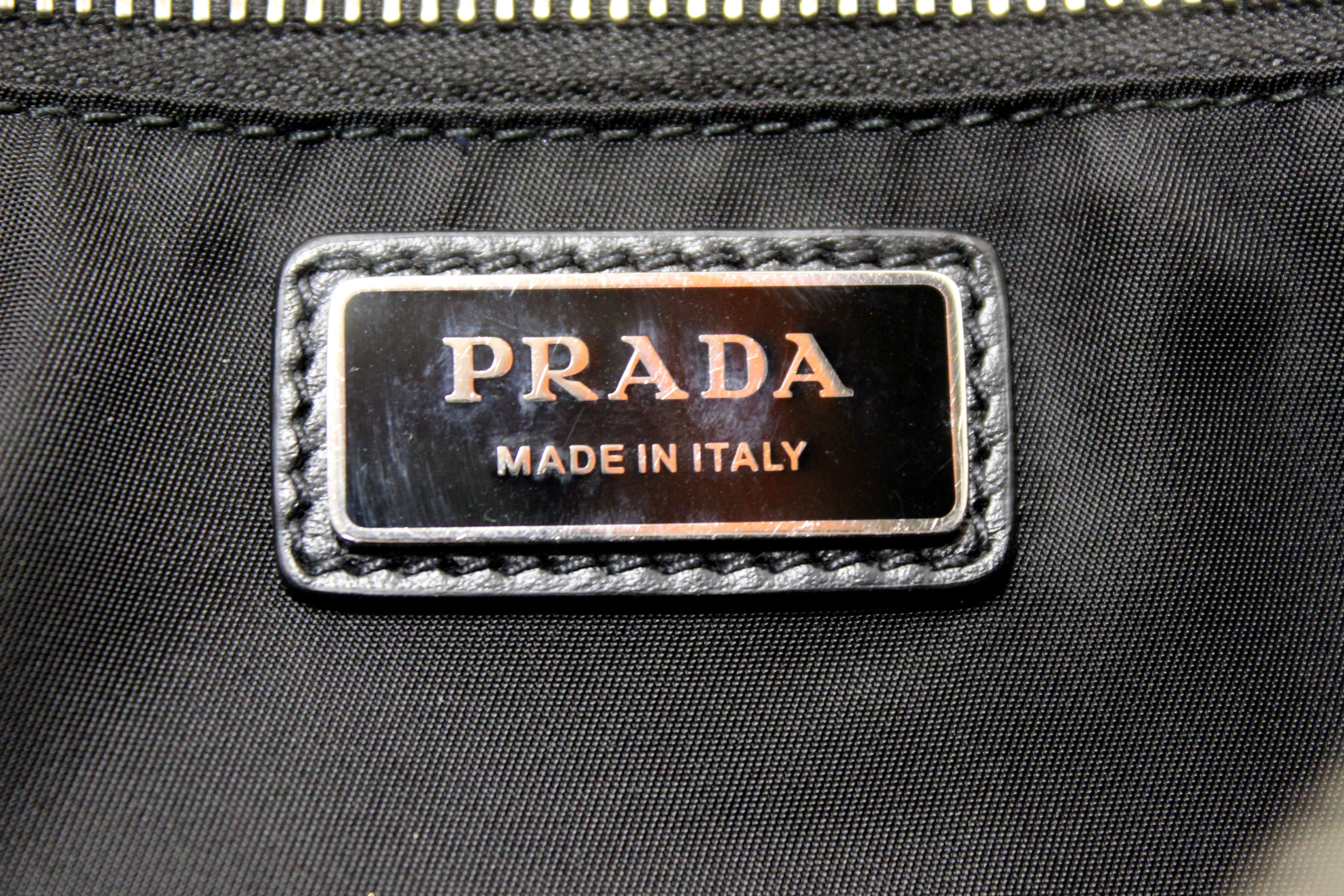 Authentic Prada Re-Nylon Triangle Zip Sling Backpack