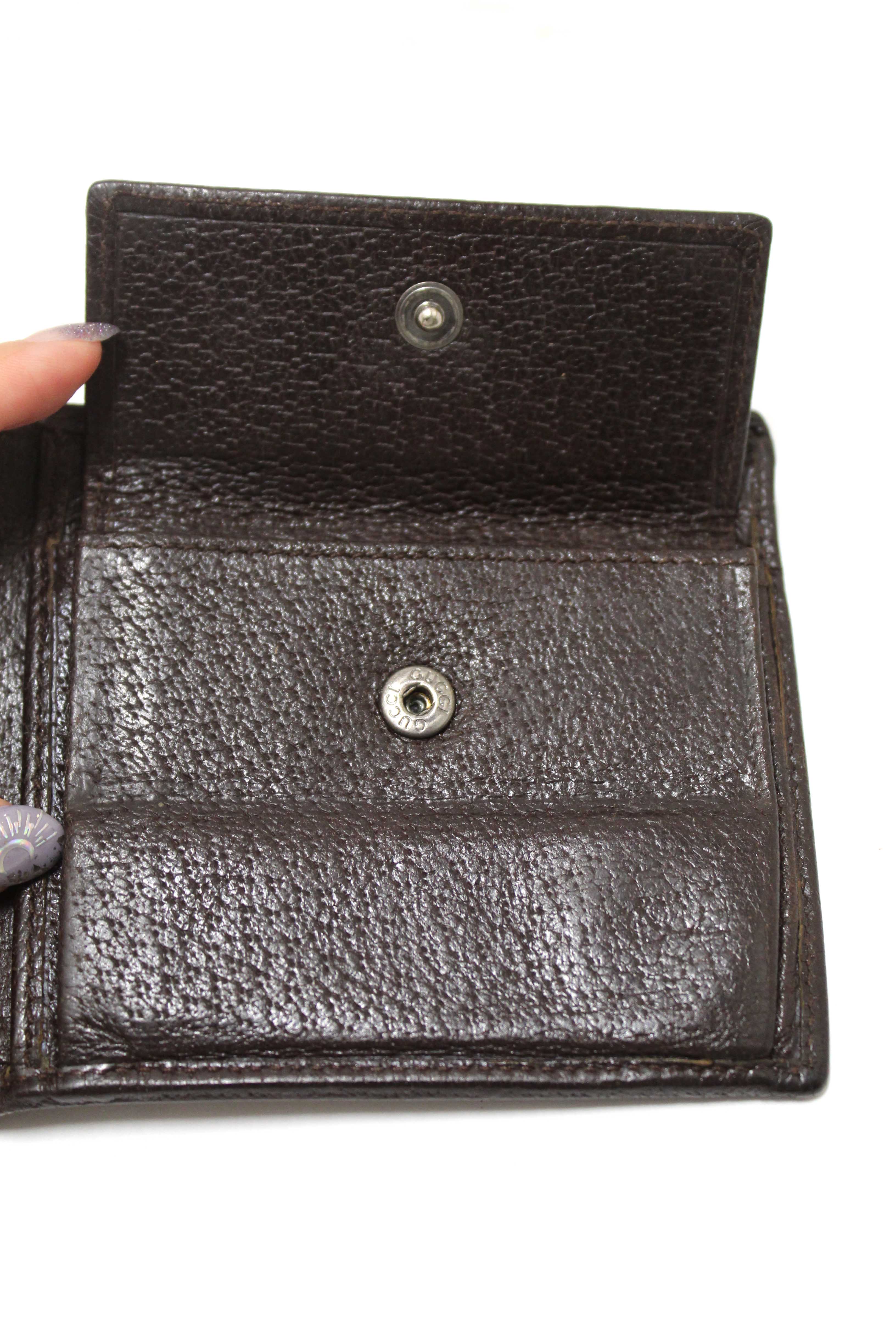 Authentic Gucci Brown GG Signature Men's Wallet 04862
