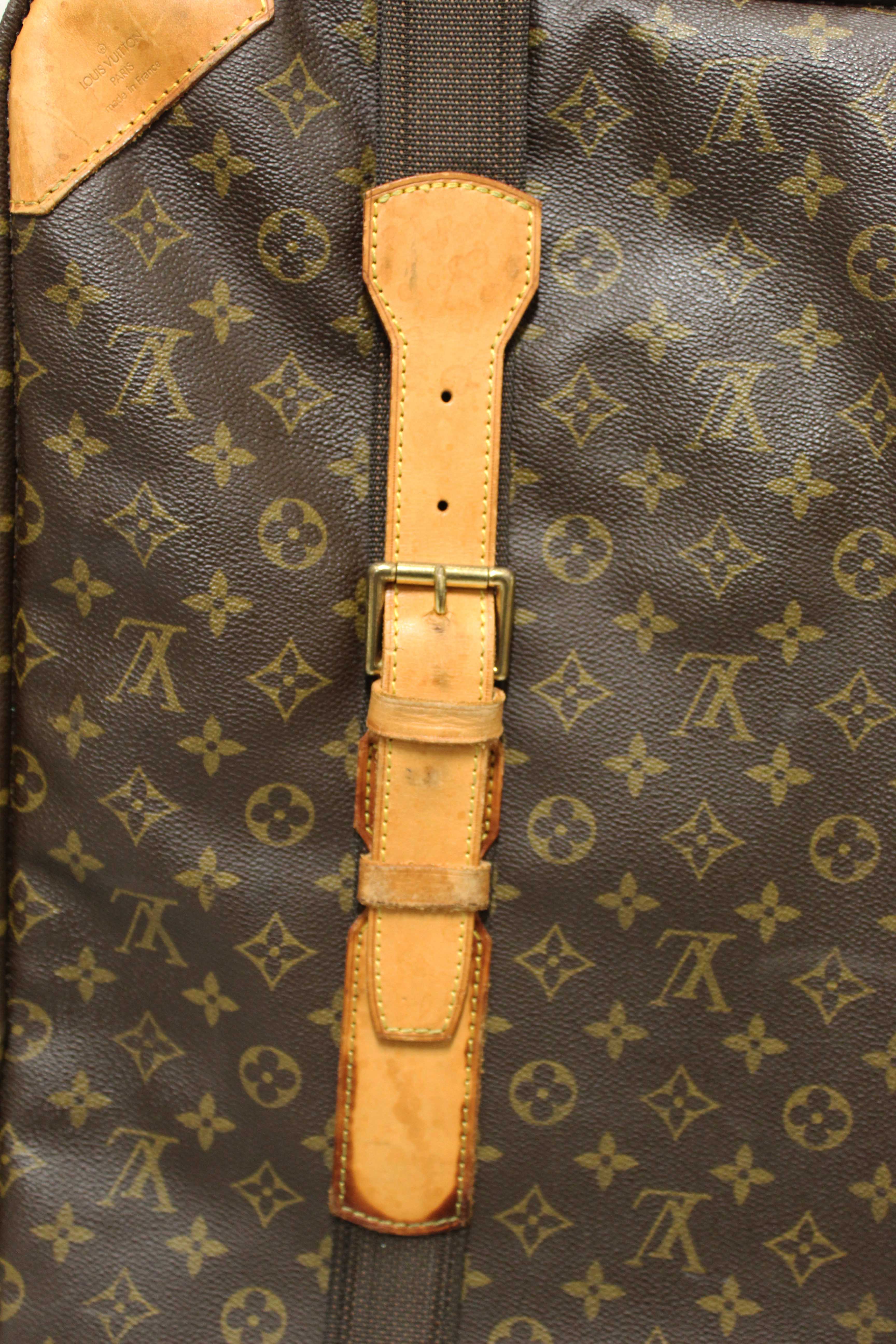 Authentic Louis Vuitton Classic Monogram Canvas Satellite 65 Suitcase