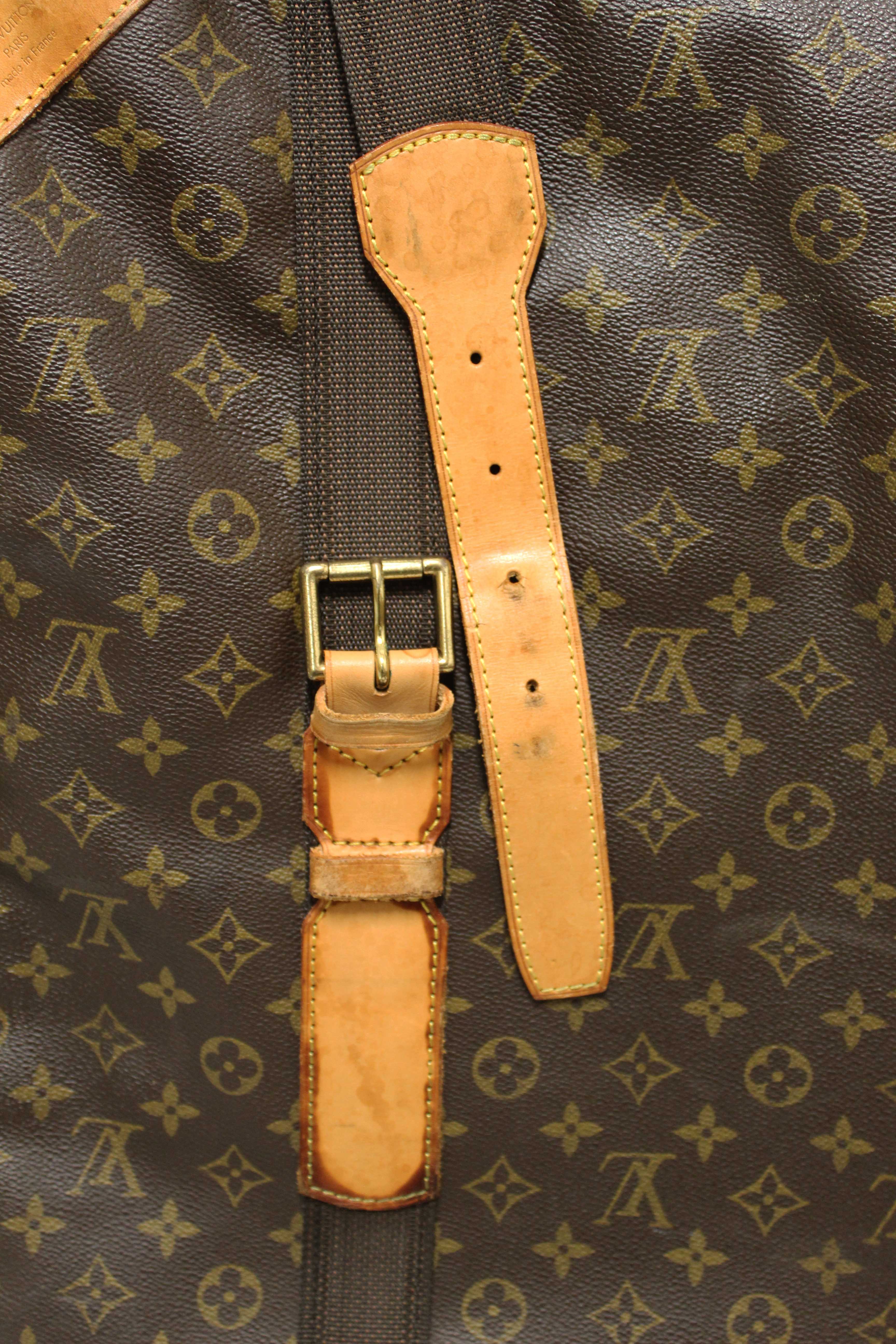 Authentic Louis Vuitton Classic Monogram Canvas Satellite 65 Suitcase