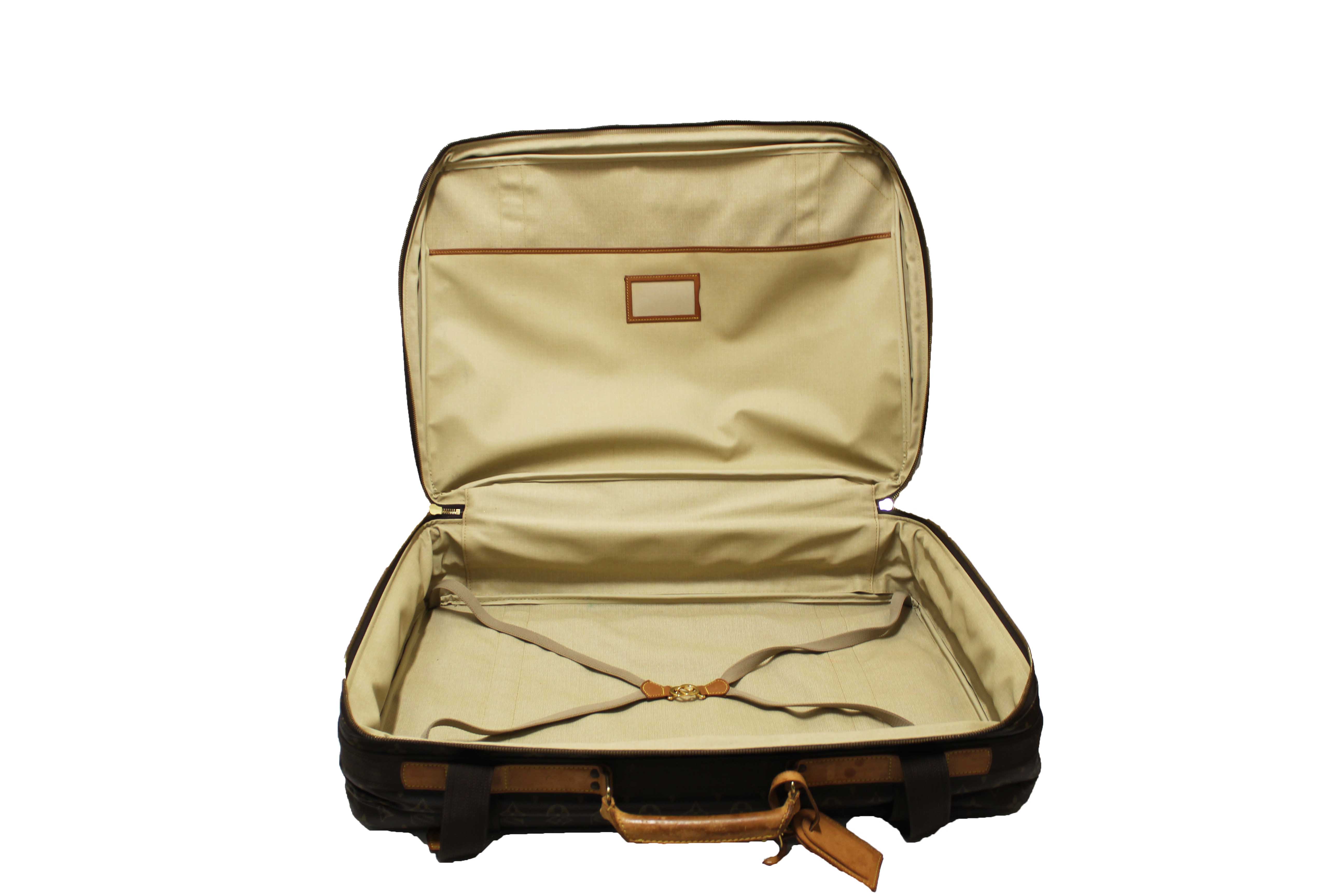 Authentic Louis Vuitton Classic Monogram Canvas Satellite 65 Suitcase