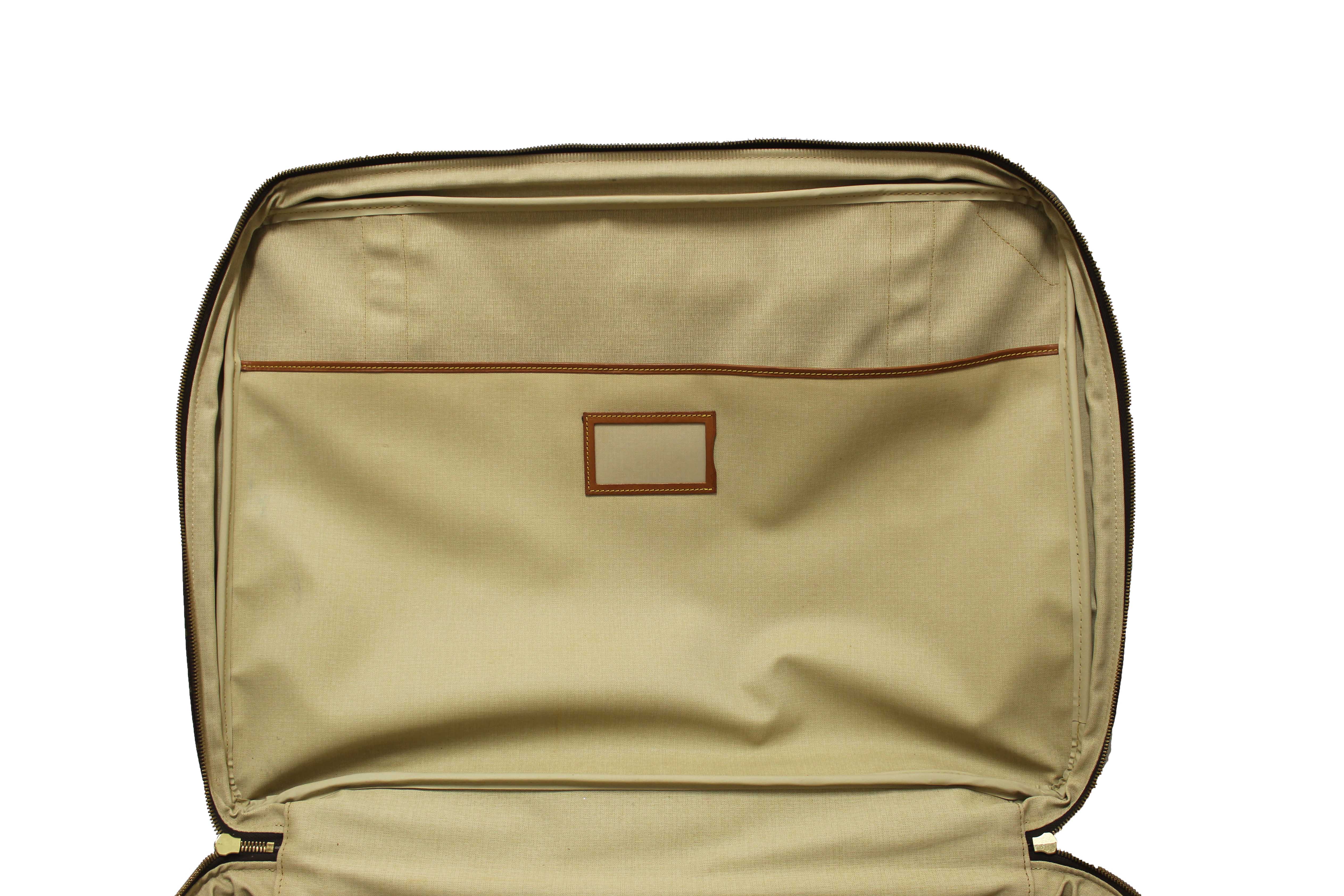 Authentic Louis Vuitton Classic Monogram Canvas Satellite 65 Suitcase