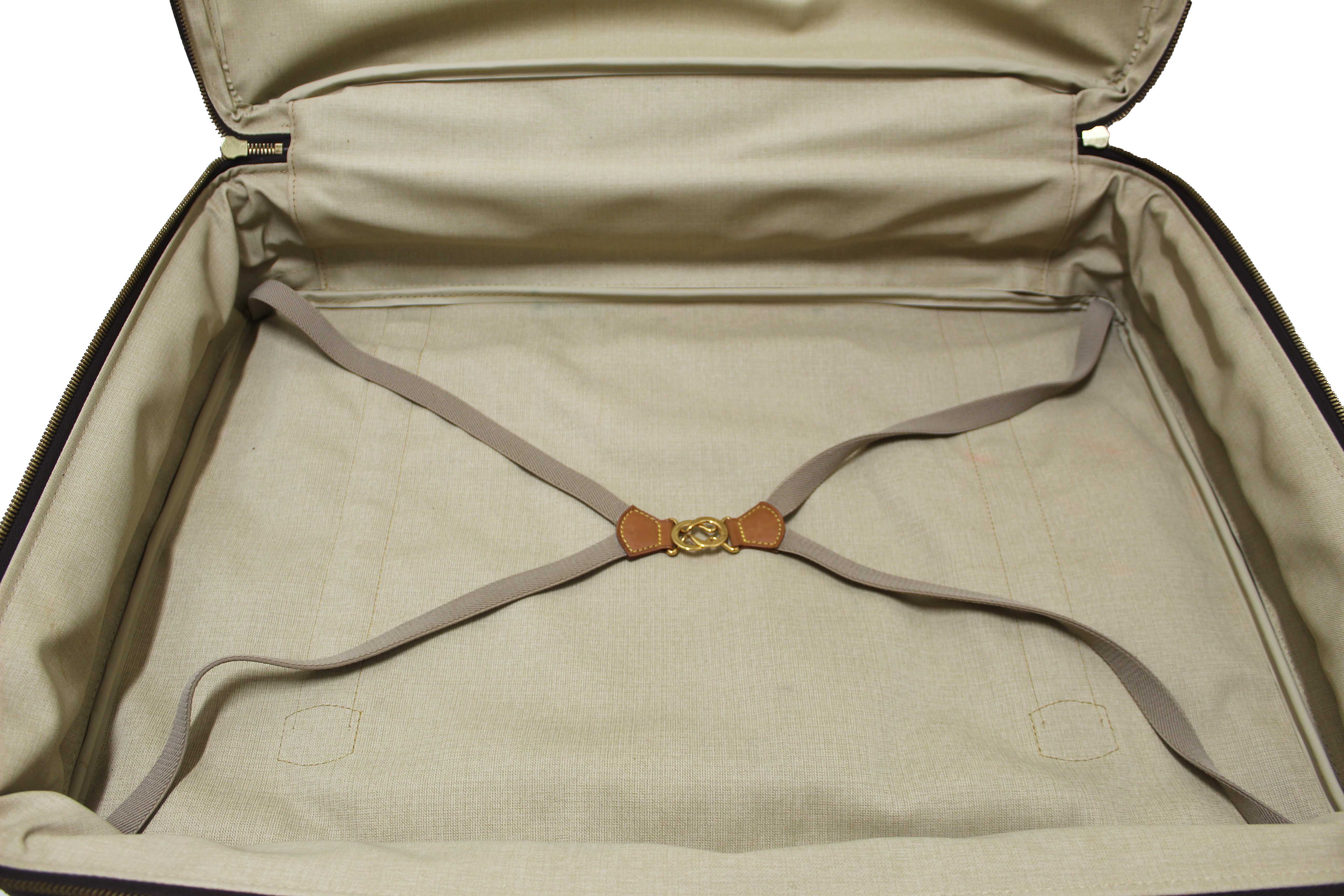 Authentic Louis Vuitton Classic Monogram Canvas Satellite 65 Suitcase