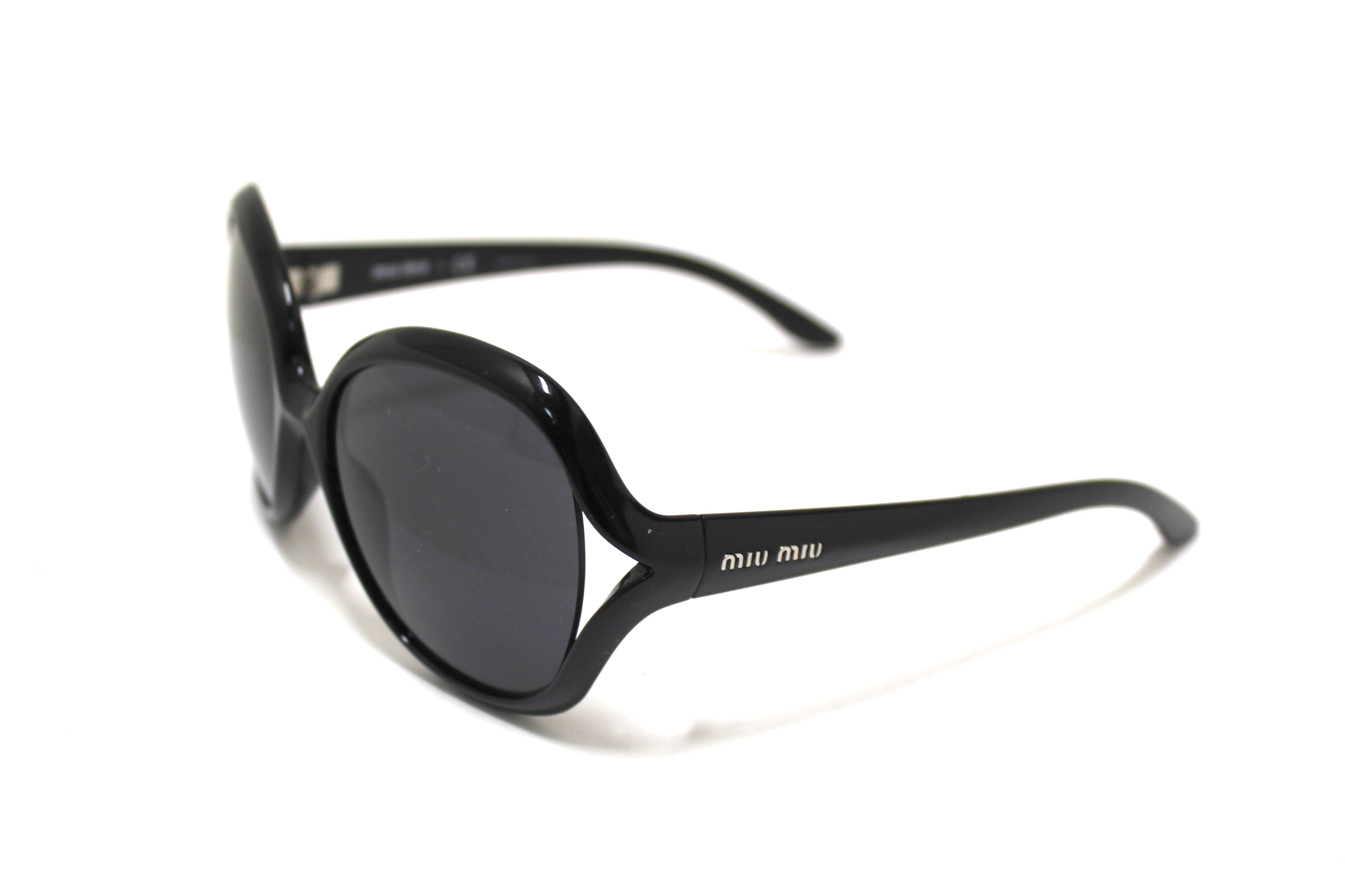 Authentic Miu Miu Black Oversized Sunglasses SMU171
