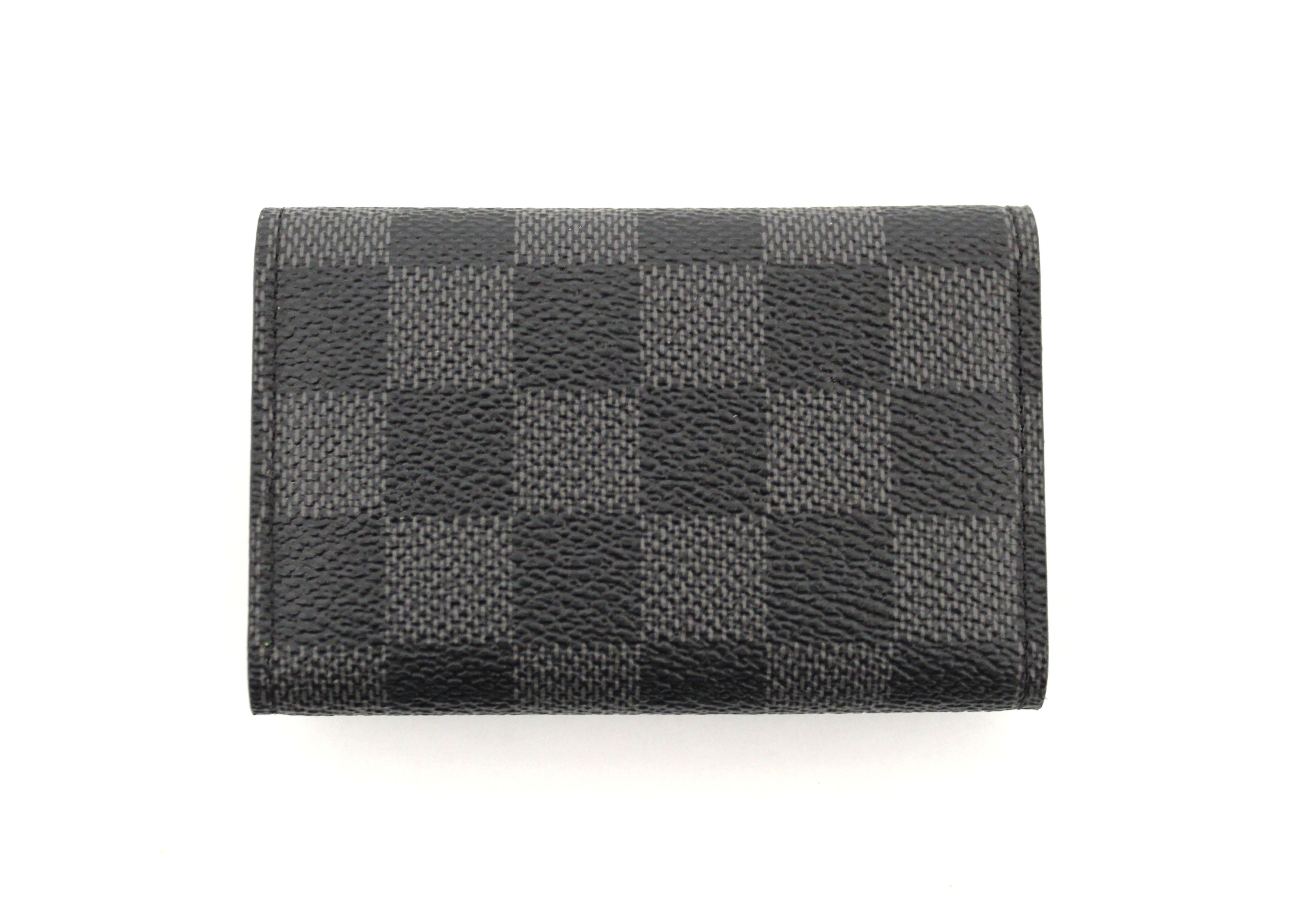 Louis Vuitton Damier Graphite Black Canvas 6 Key Holder Case with