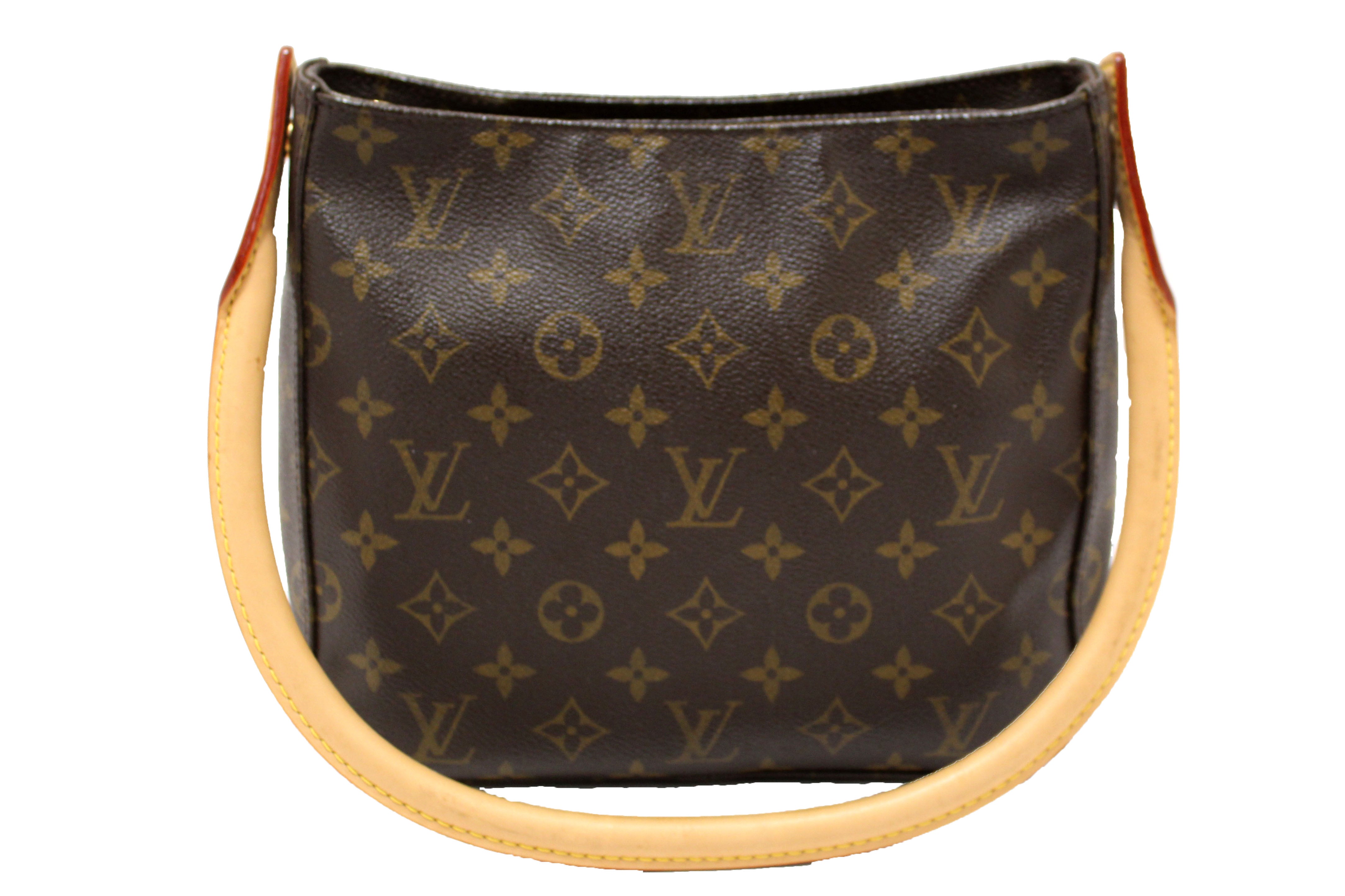 Authentic Louis Vuitton Classic Monogram Canvas Looping PM Shoulder Bag