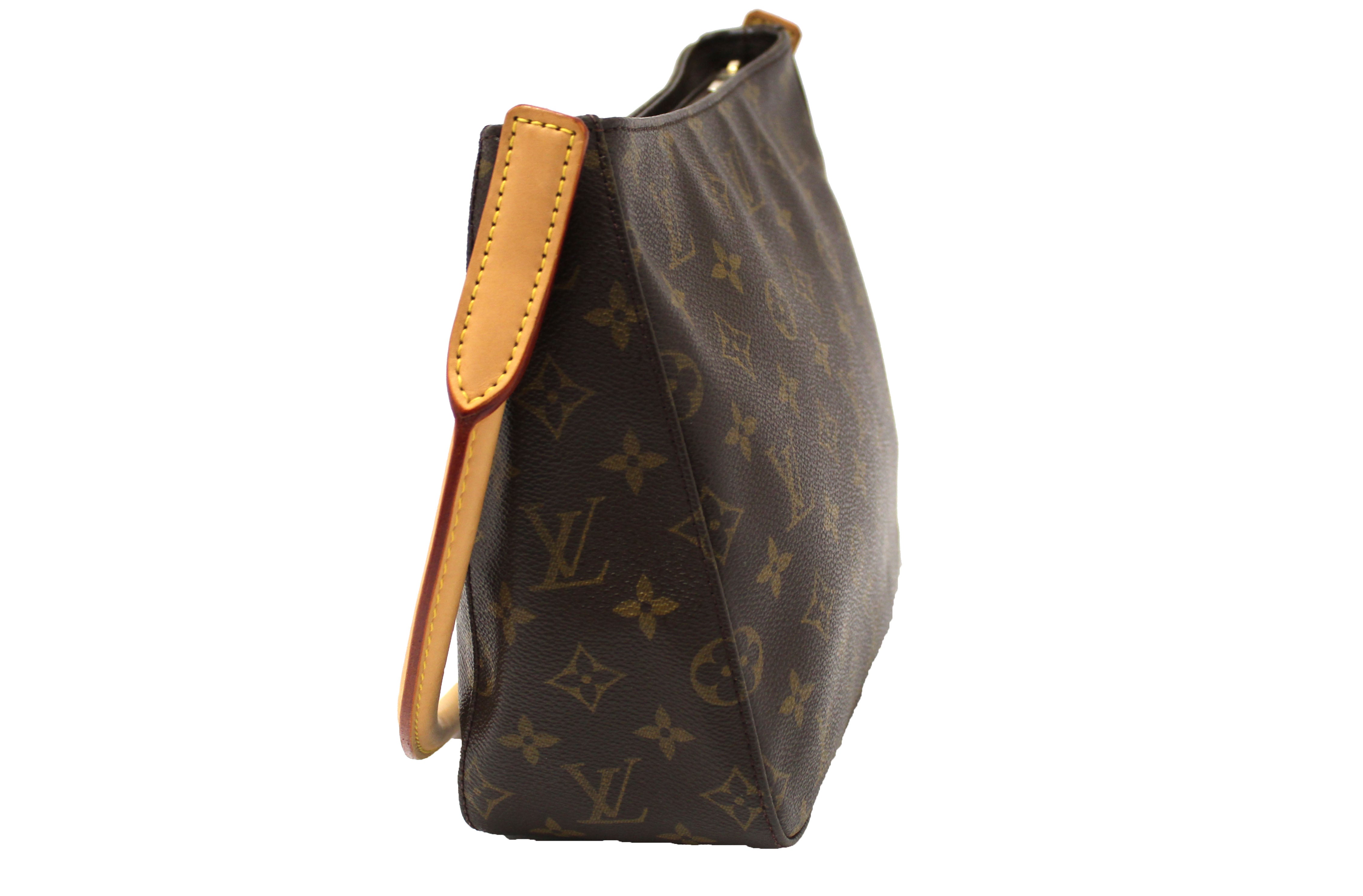 Authentic Louis Vuitton Classic Monogram Canvas Looping PM Shoulder Bag