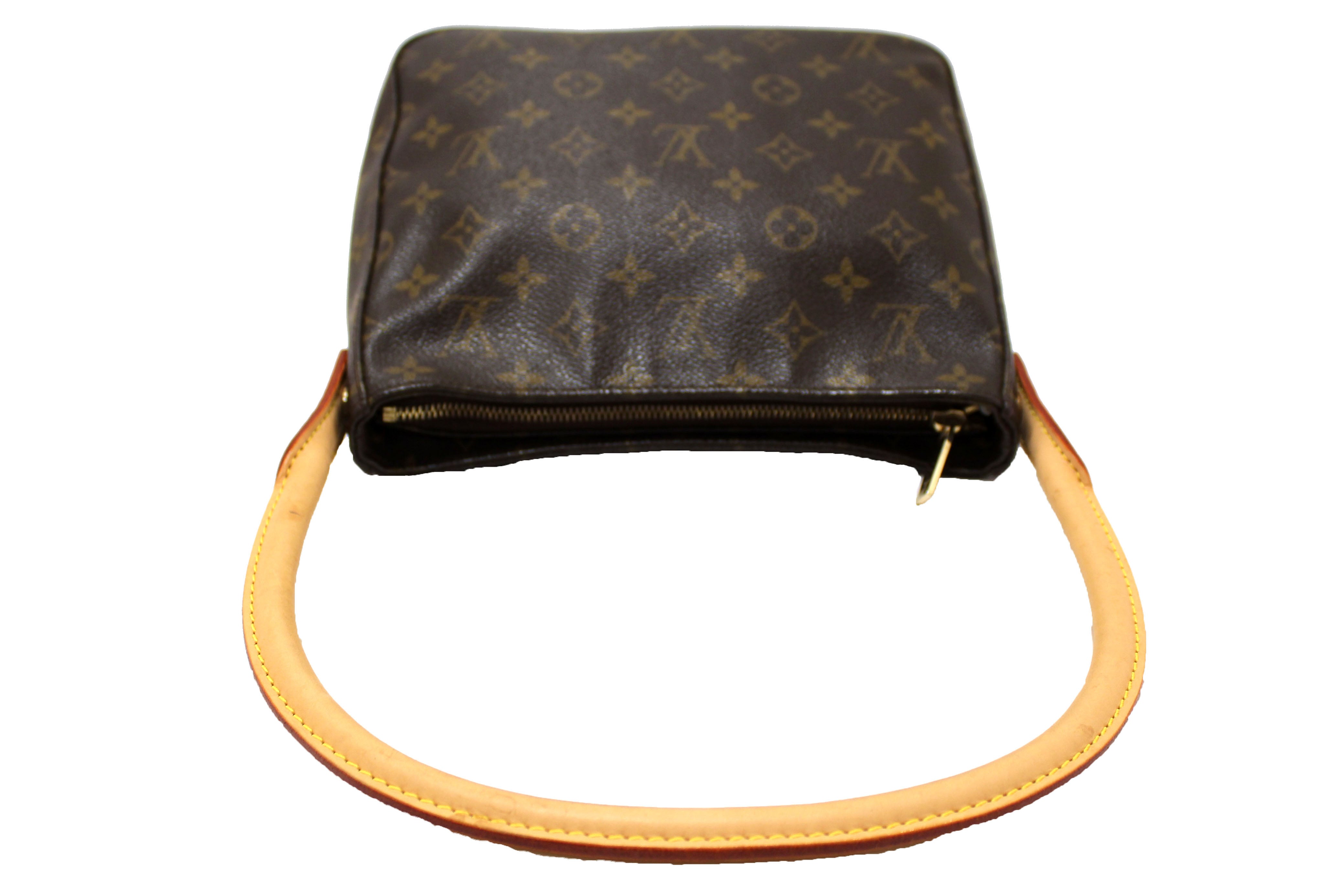 Authentic Louis Vuitton Classic Monogram Canvas Looping PM Shoulder Bag