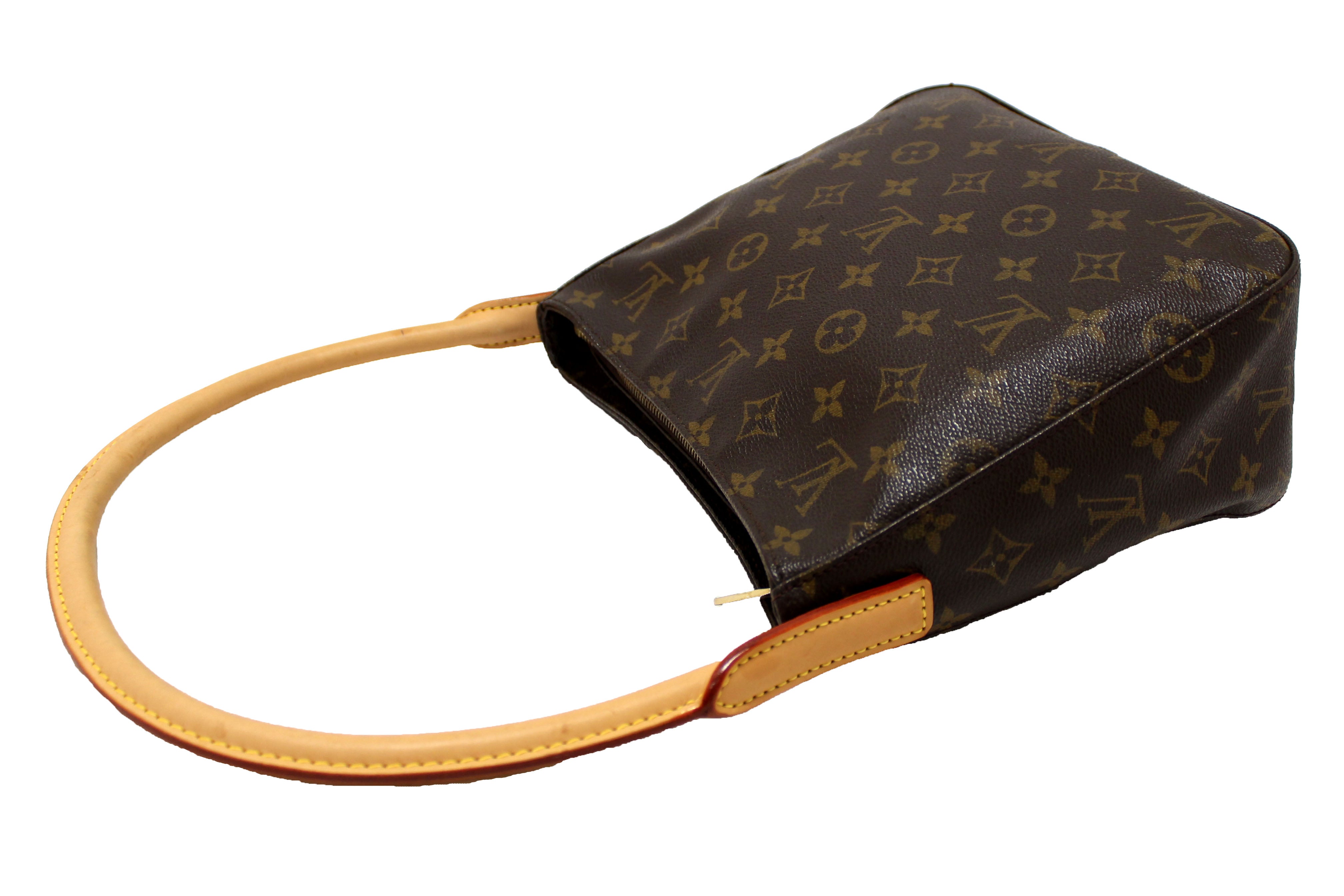 Authentic Louis Vuitton Classic Monogram Canvas Looping PM Shoulder Bag