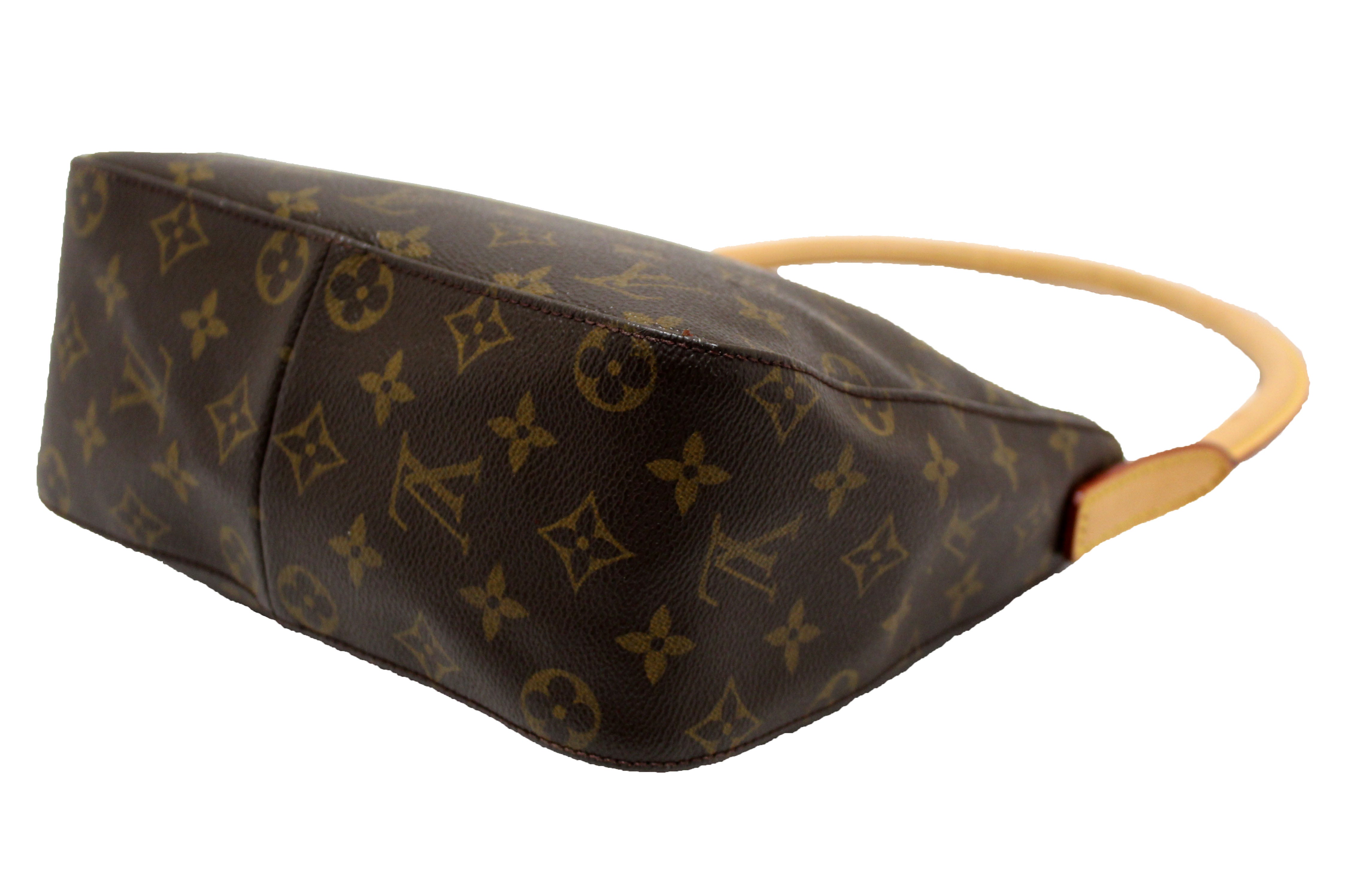 Authentic Louis Vuitton Classic Monogram Canvas Looping PM Shoulder Bag