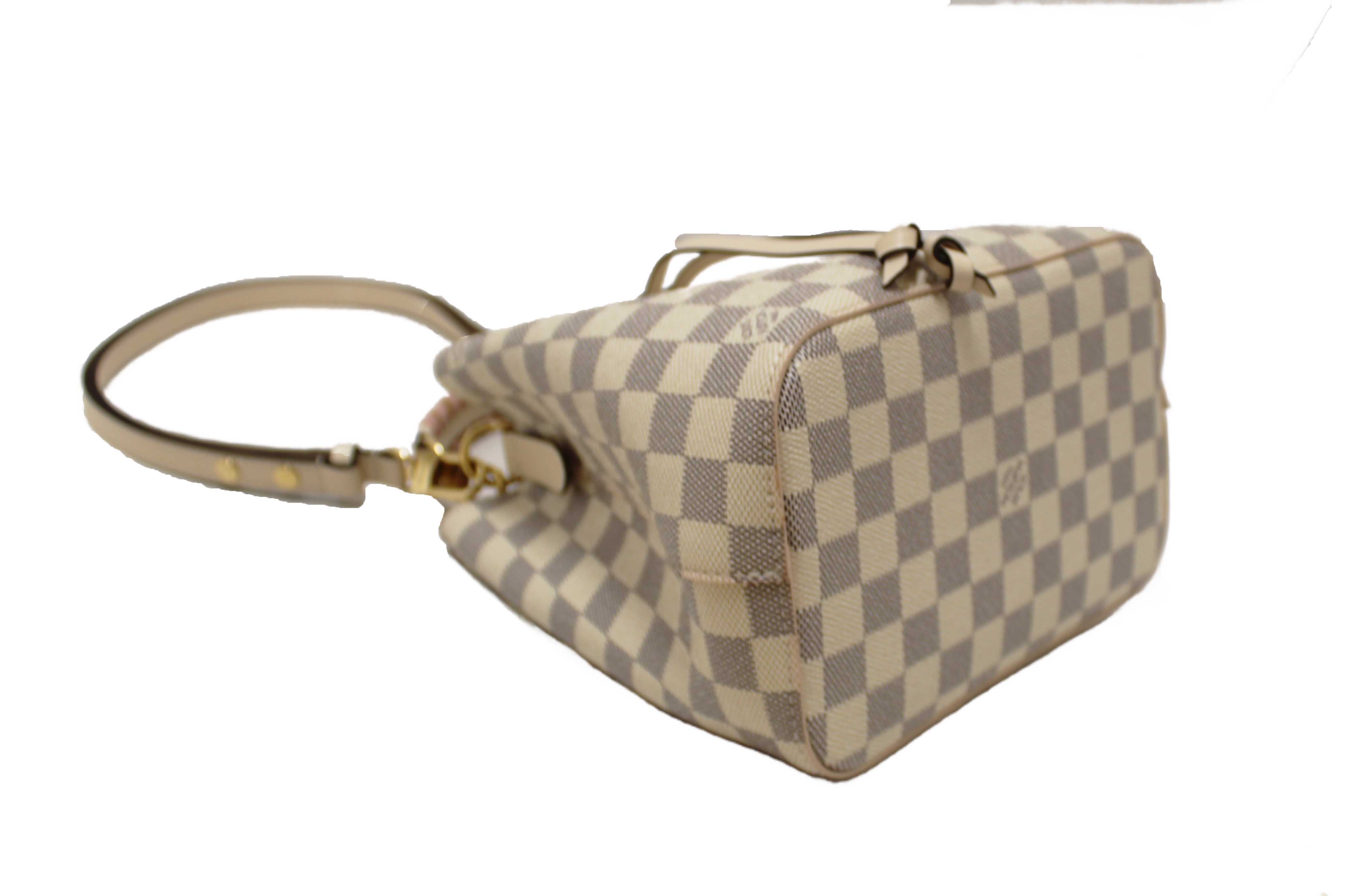 Authentic Louis Vuitton Damier Azur Canvas with Braided Handle NeoNoe BB Bag