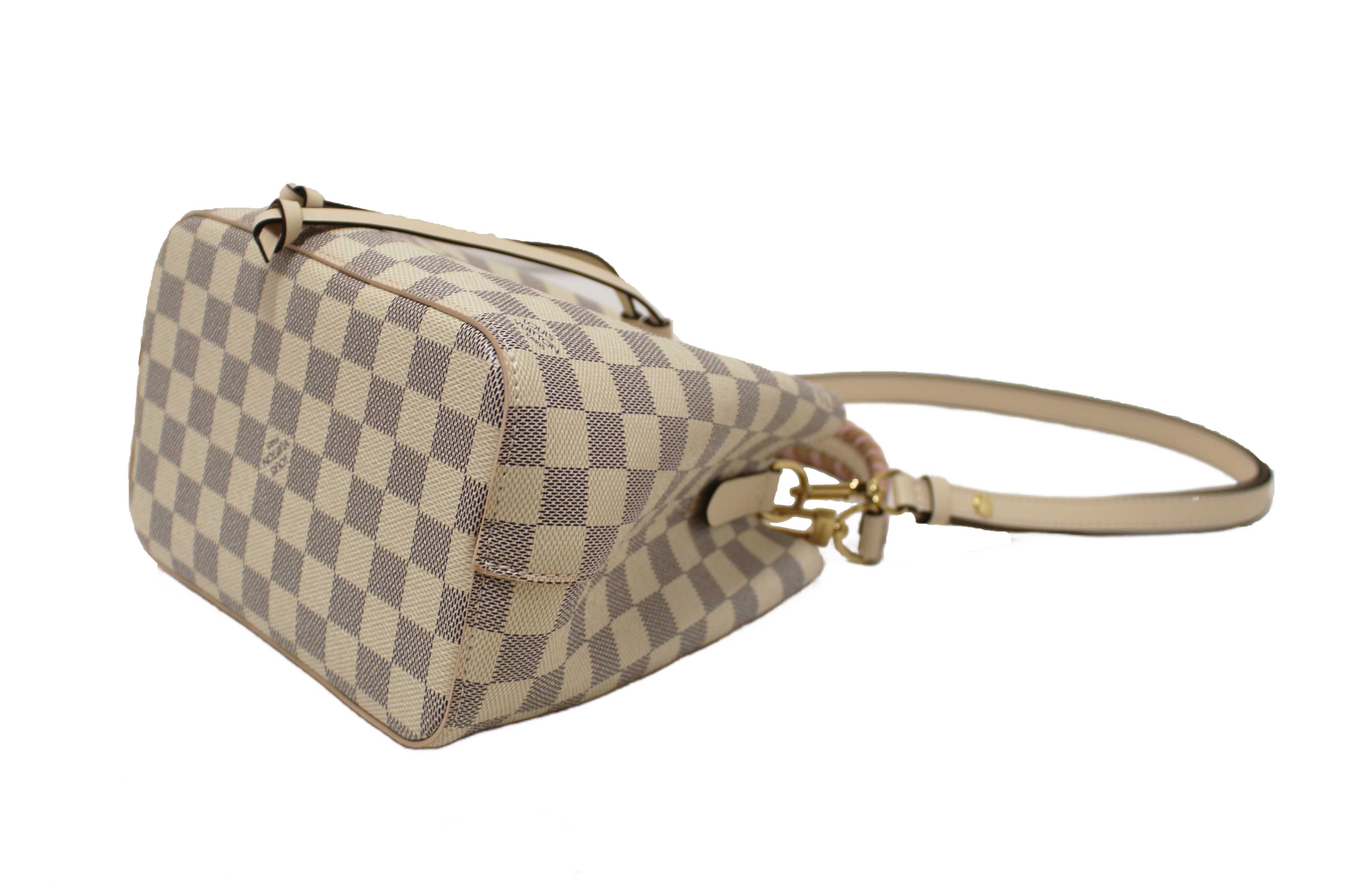 Authentic Louis Vuitton Damier Azur Canvas with Braided Handle NeoNoe BB Bag