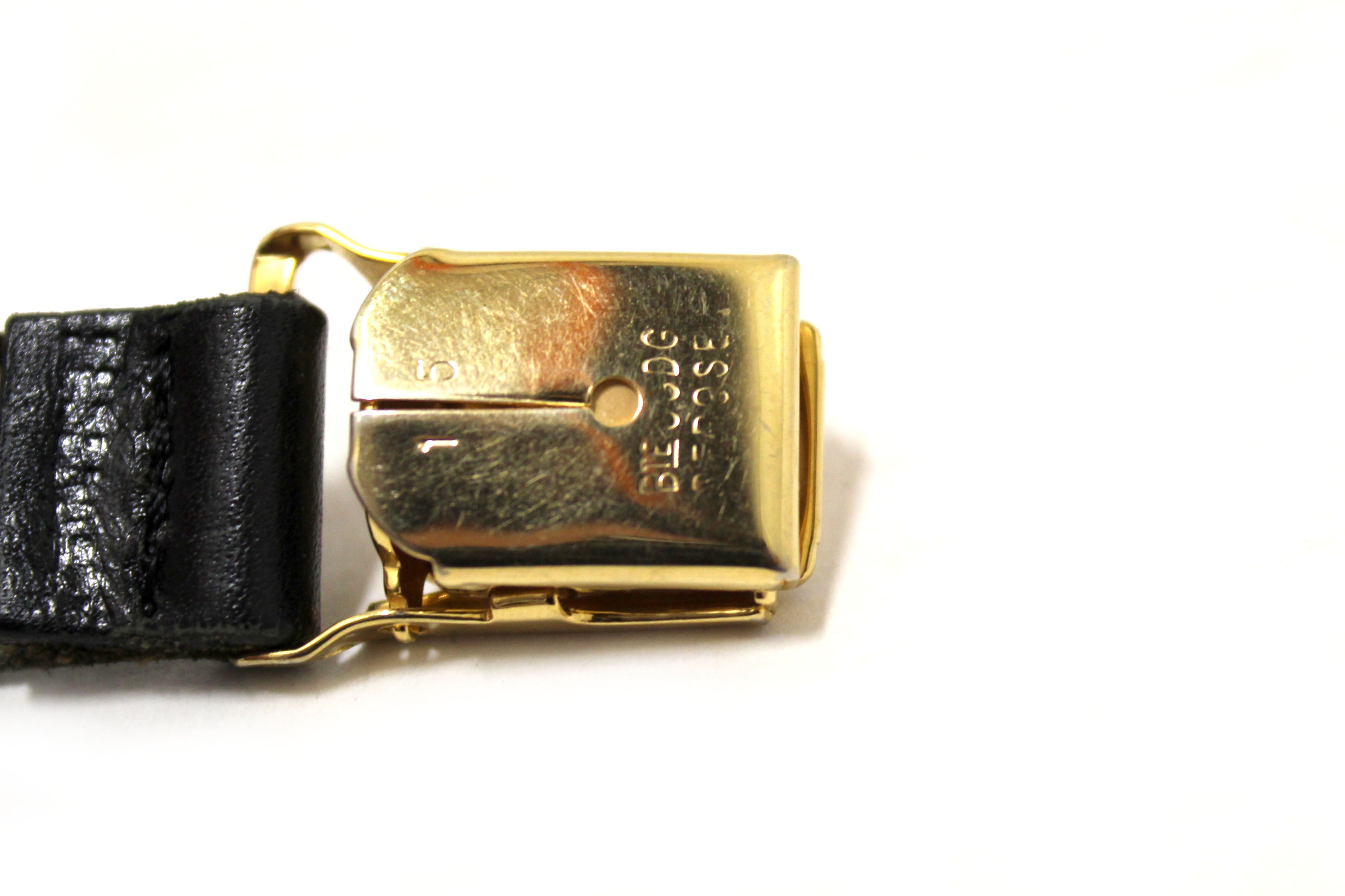 Authentic Chanel Classic Rare Black and Beige Vintage Logo Suspenders Belt