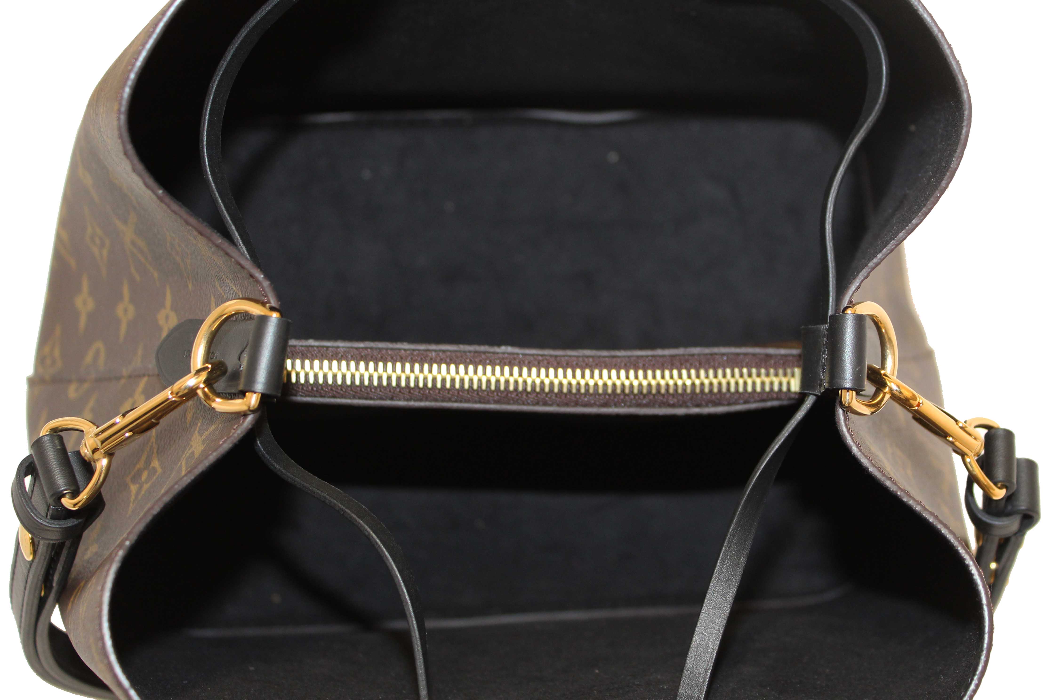 Authentic Louis Vuitton Classic Monogram Black NeoNoe Shoulder Bag