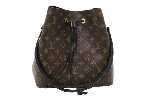 Authentic Louis Vuitton Classic Monogram Black NeoNoe Shoulder Bag