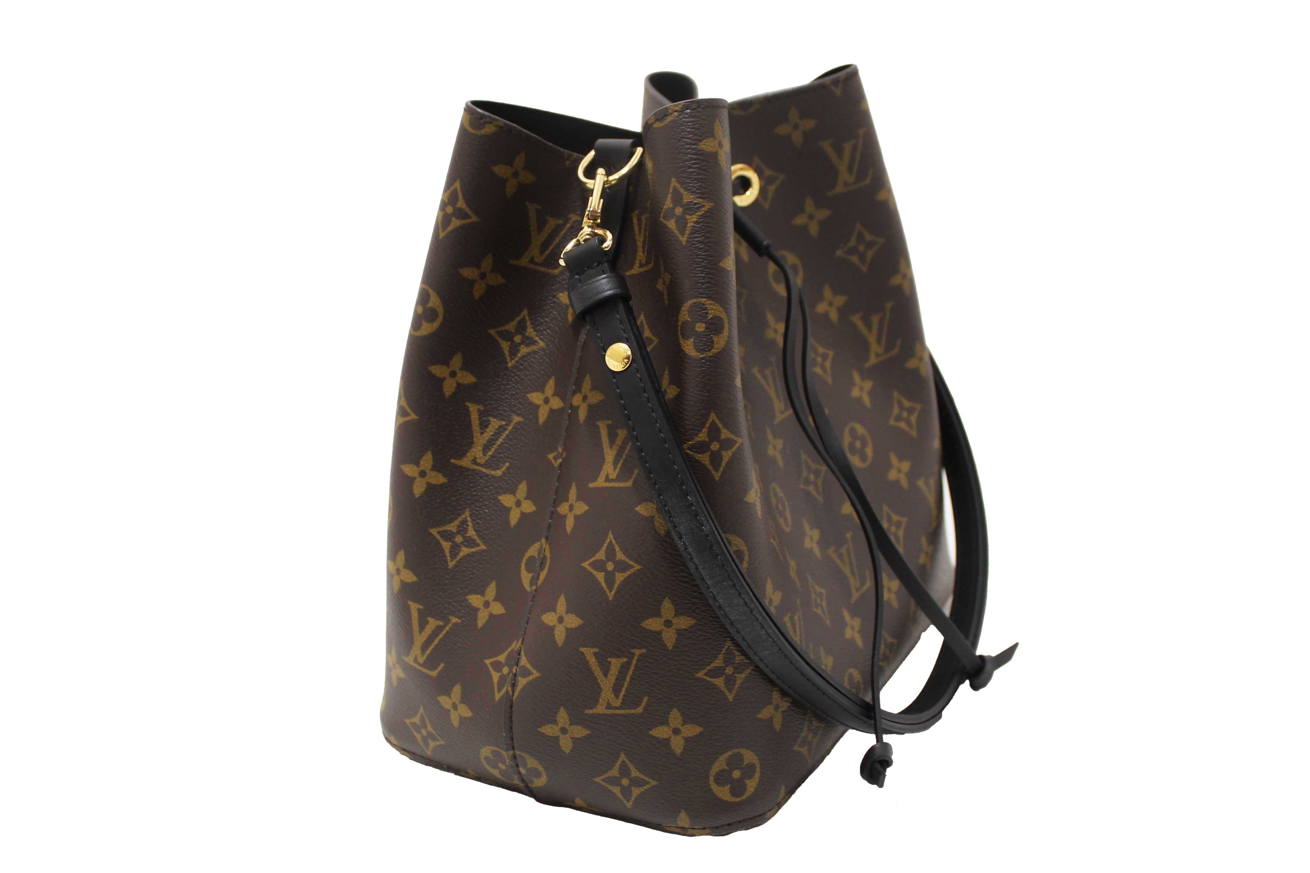 Authentic Louis Vuitton Classic Monogram Black NeoNoe Shoulder Bag