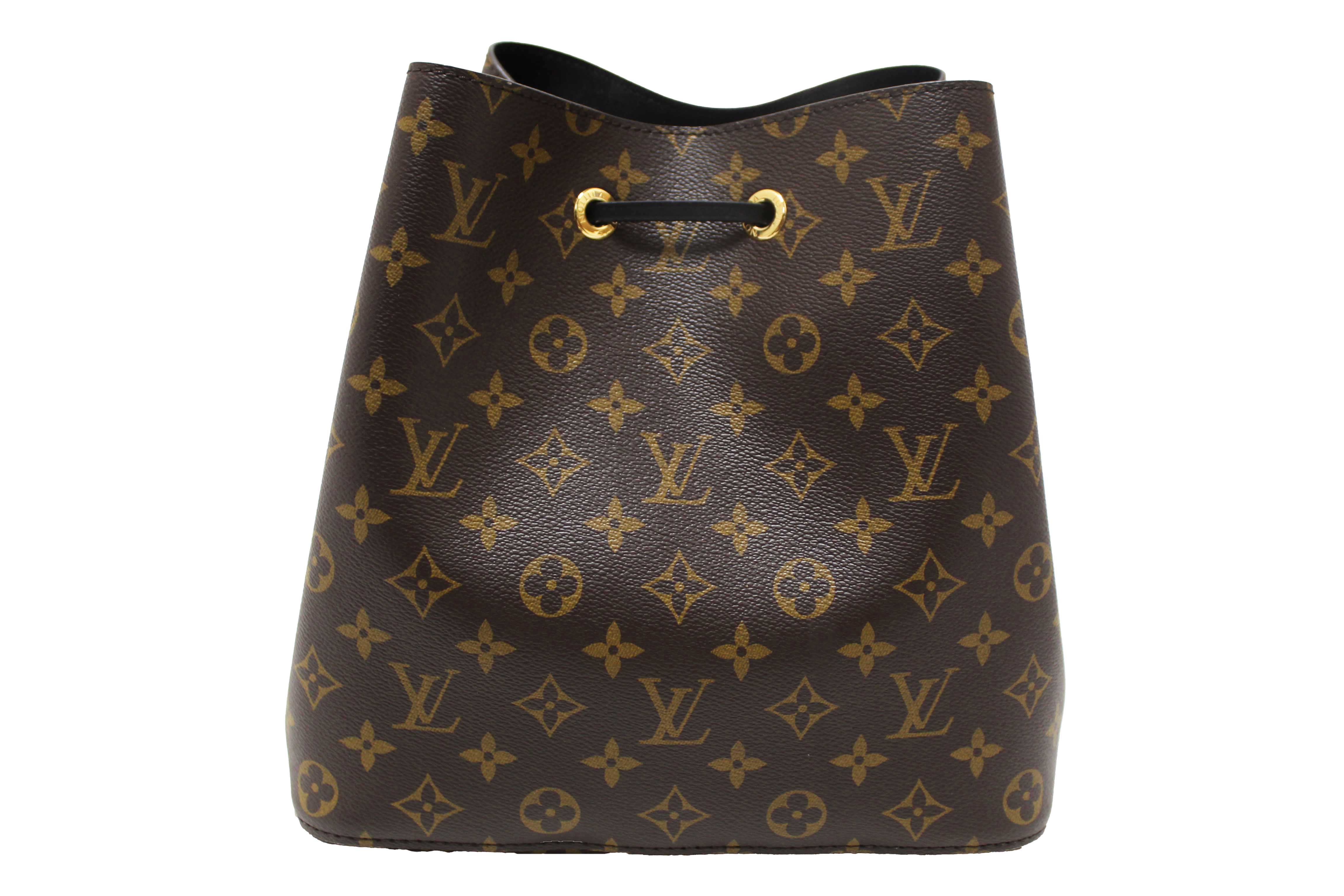 Authentic Louis Vuitton Classic Monogram Black NeoNoe Shoulder Bag