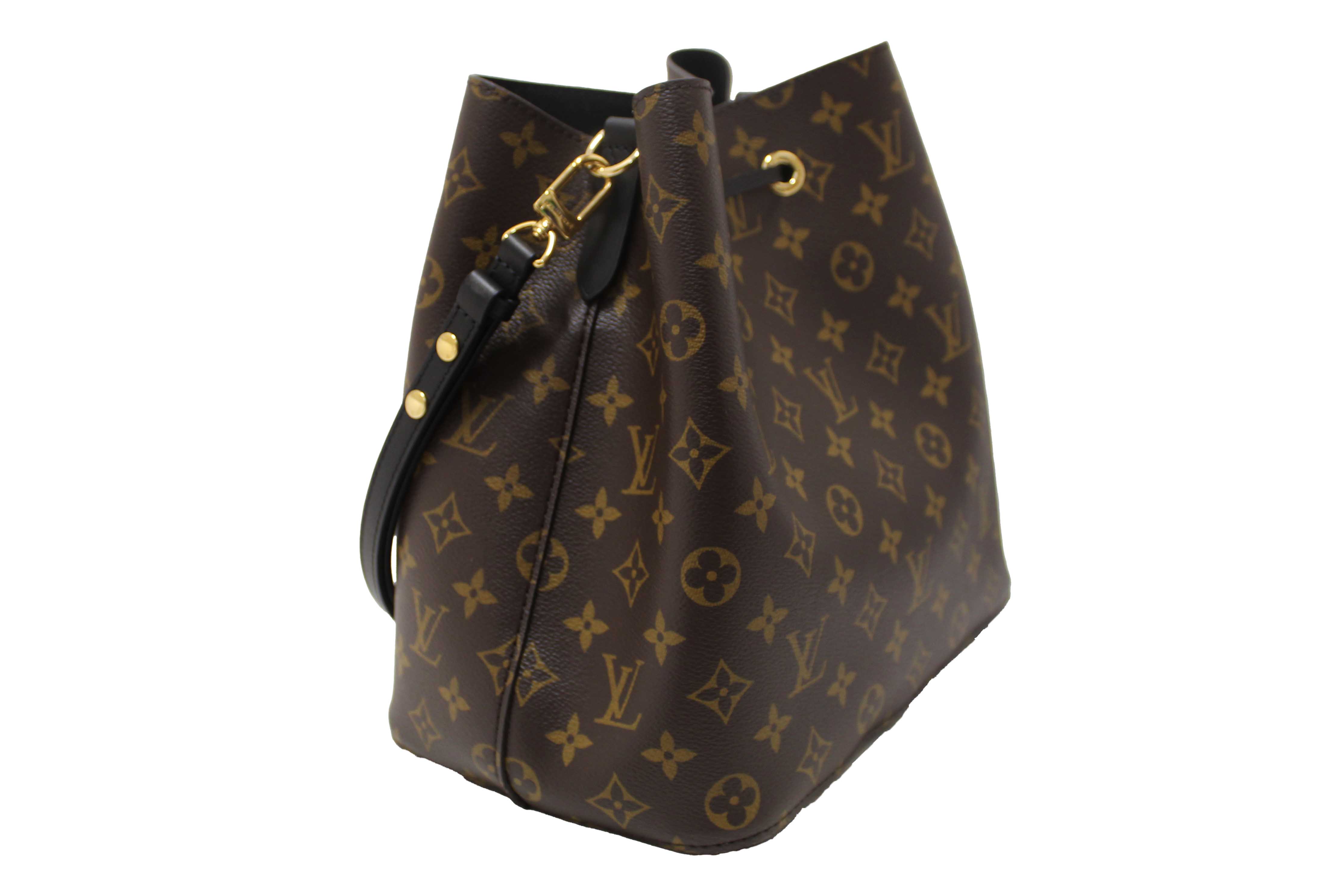 Authentic Louis Vuitton Classic Monogram Black NeoNoe Shoulder Bag