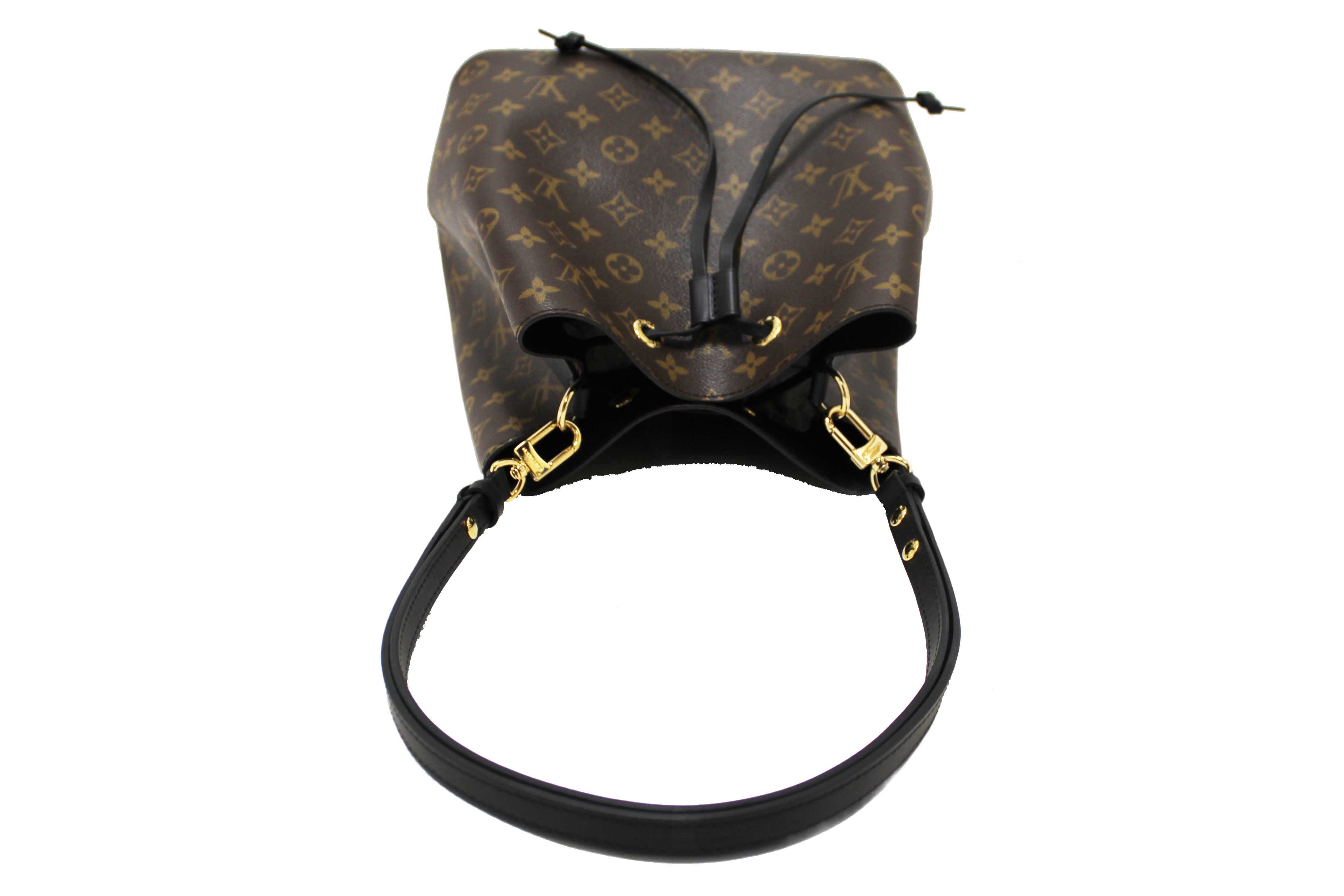 Authentic Louis Vuitton Classic Monogram Black NeoNoe Shoulder Bag