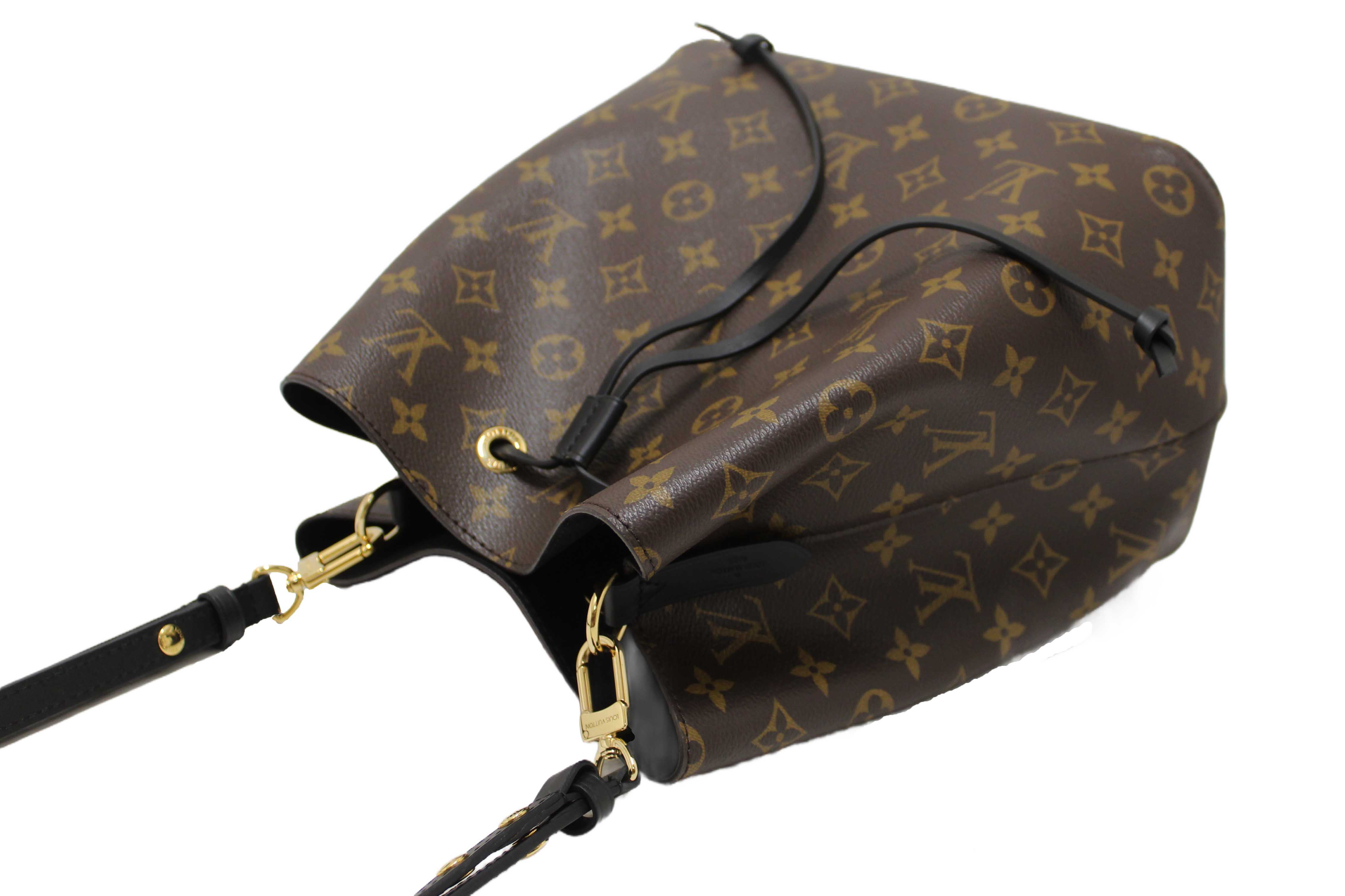Authentic Louis Vuitton Classic Monogram Black NeoNoe Shoulder Bag