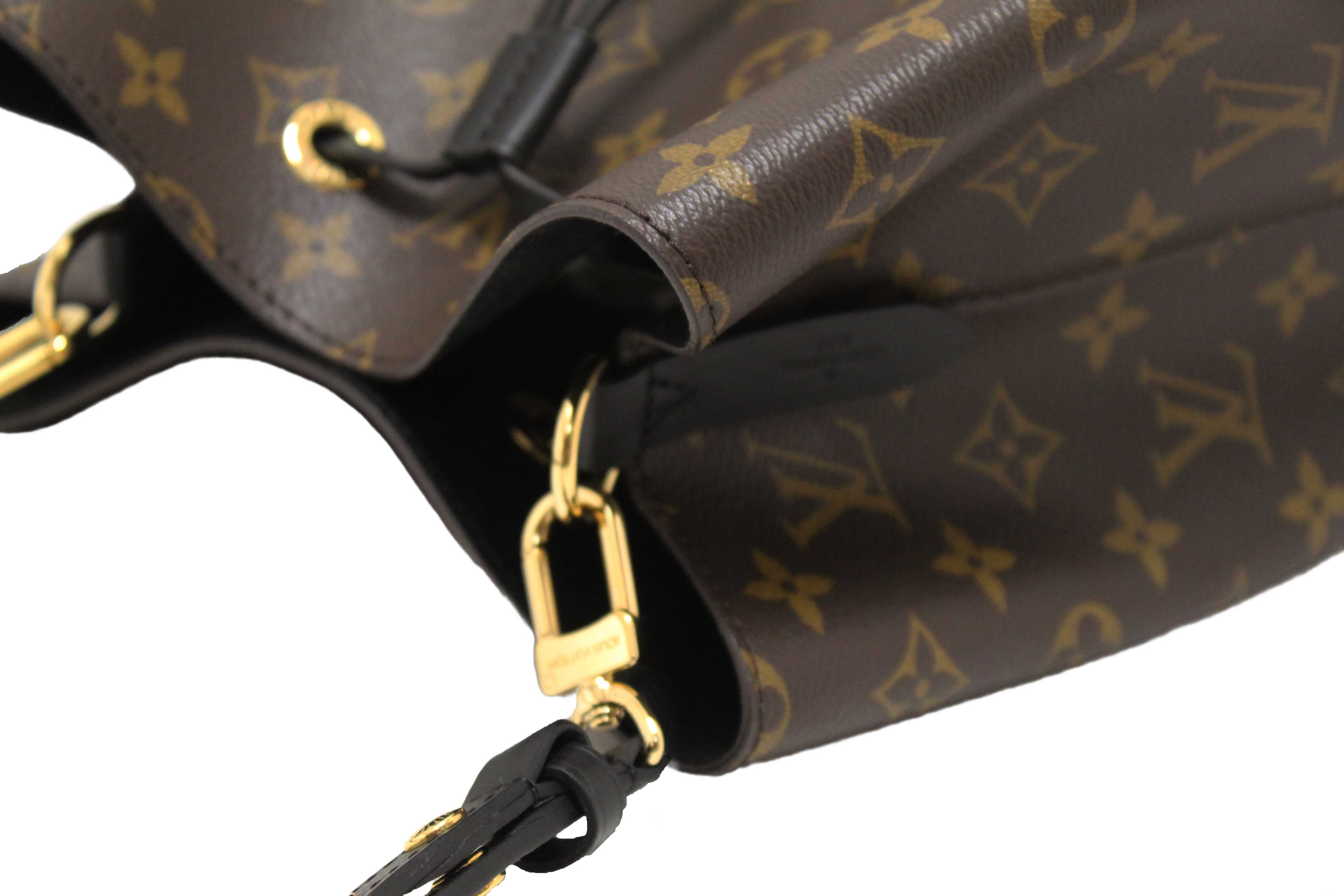 Authentic Louis Vuitton Classic Monogram Black NeoNoe Shoulder Bag