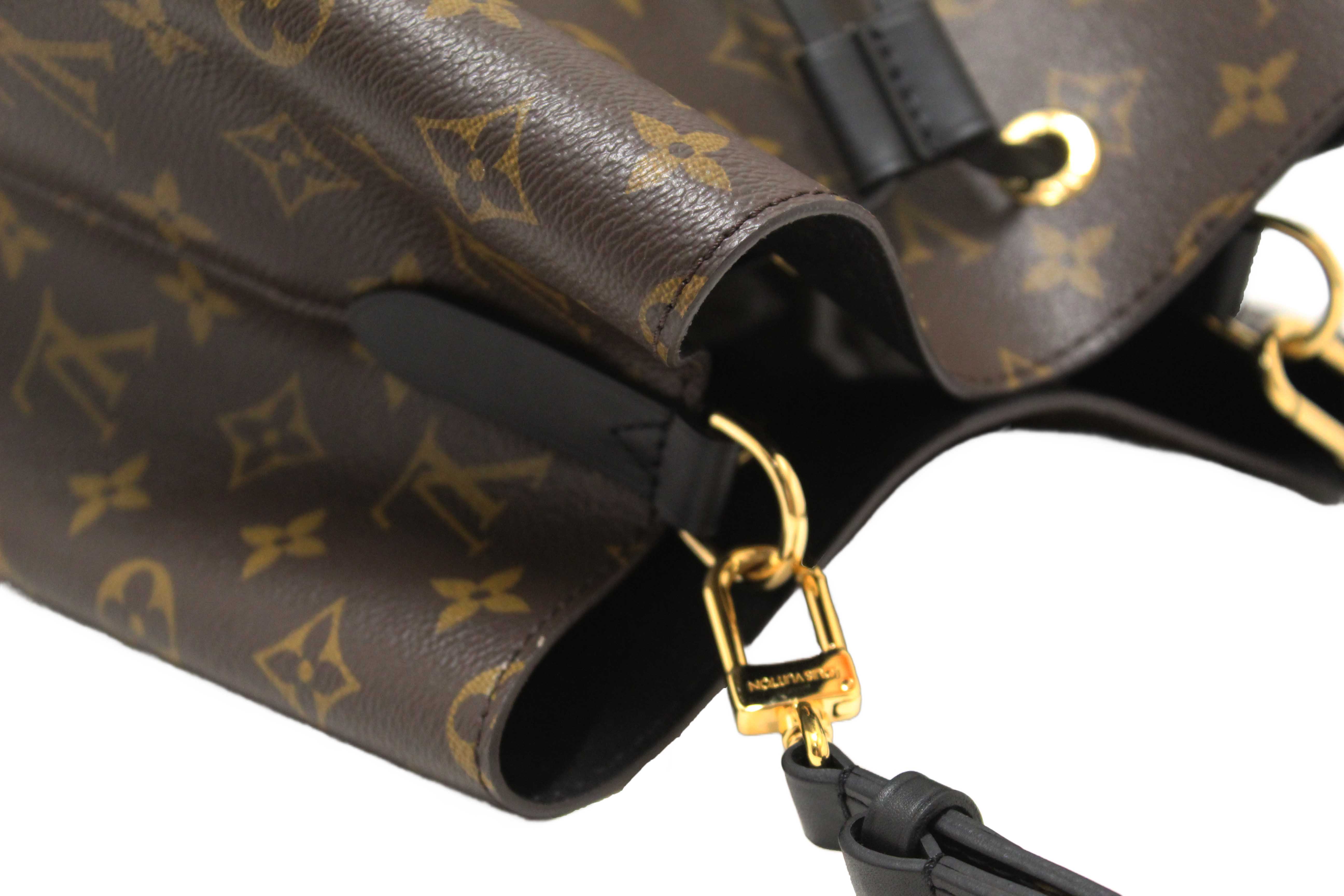 Authentic Louis Vuitton Classic Monogram Black NeoNoe Shoulder Bag