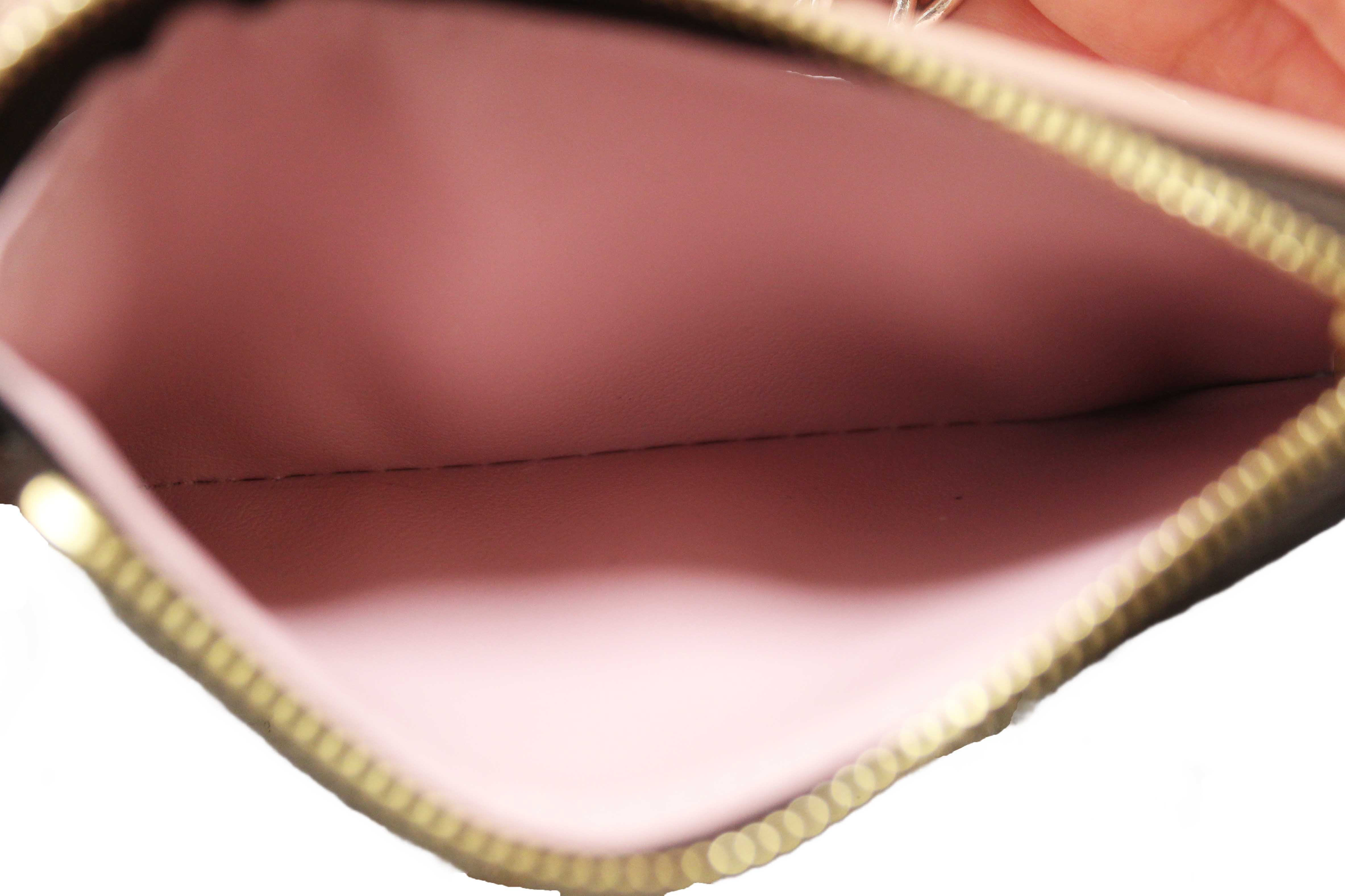 Authentic Louis Vuitton Classic Monogram Rose Ballerine Pink Victorine Wallet