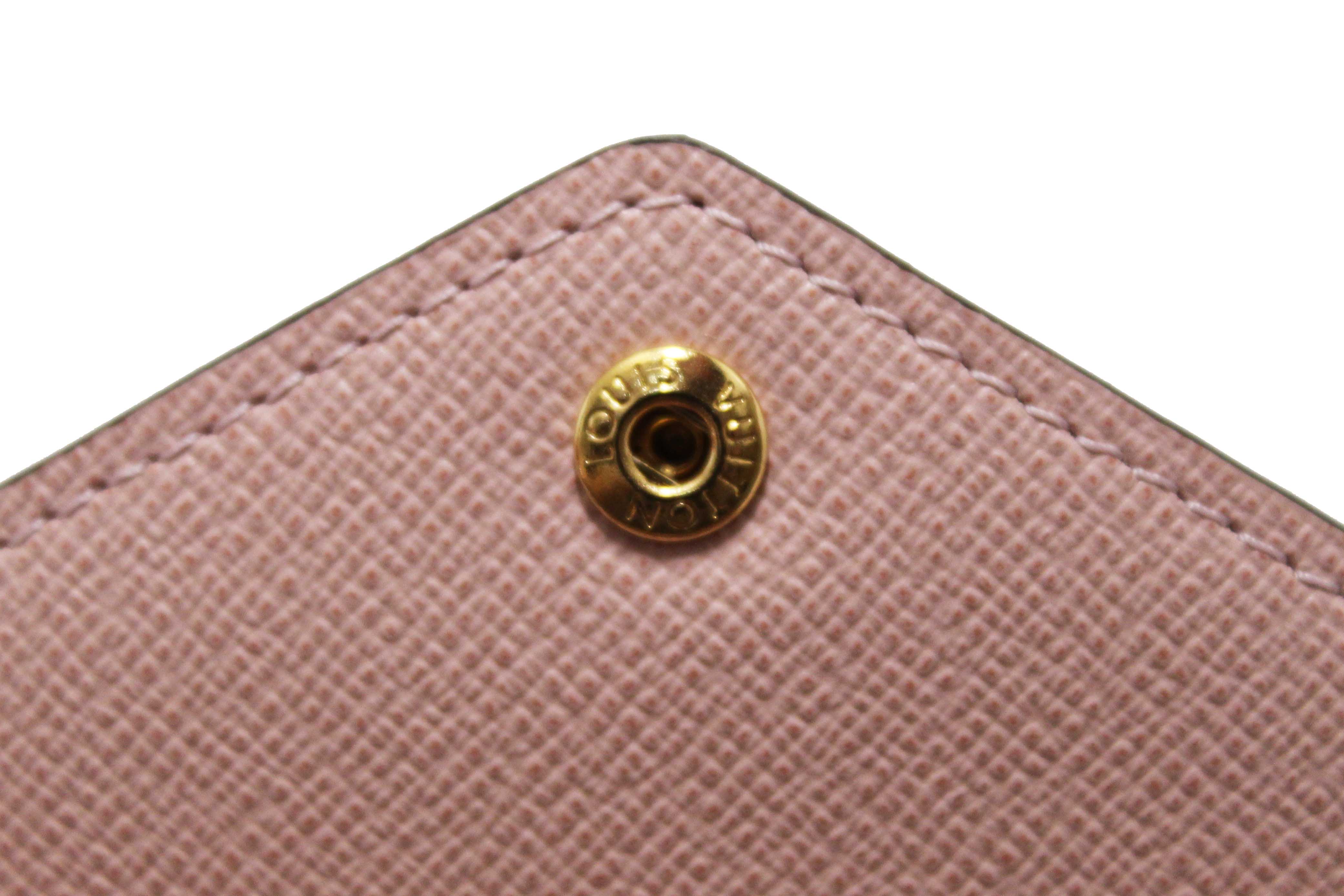 Authentic Louis Vuitton Classic Monogram Rose Ballerine Pink Victorine Wallet