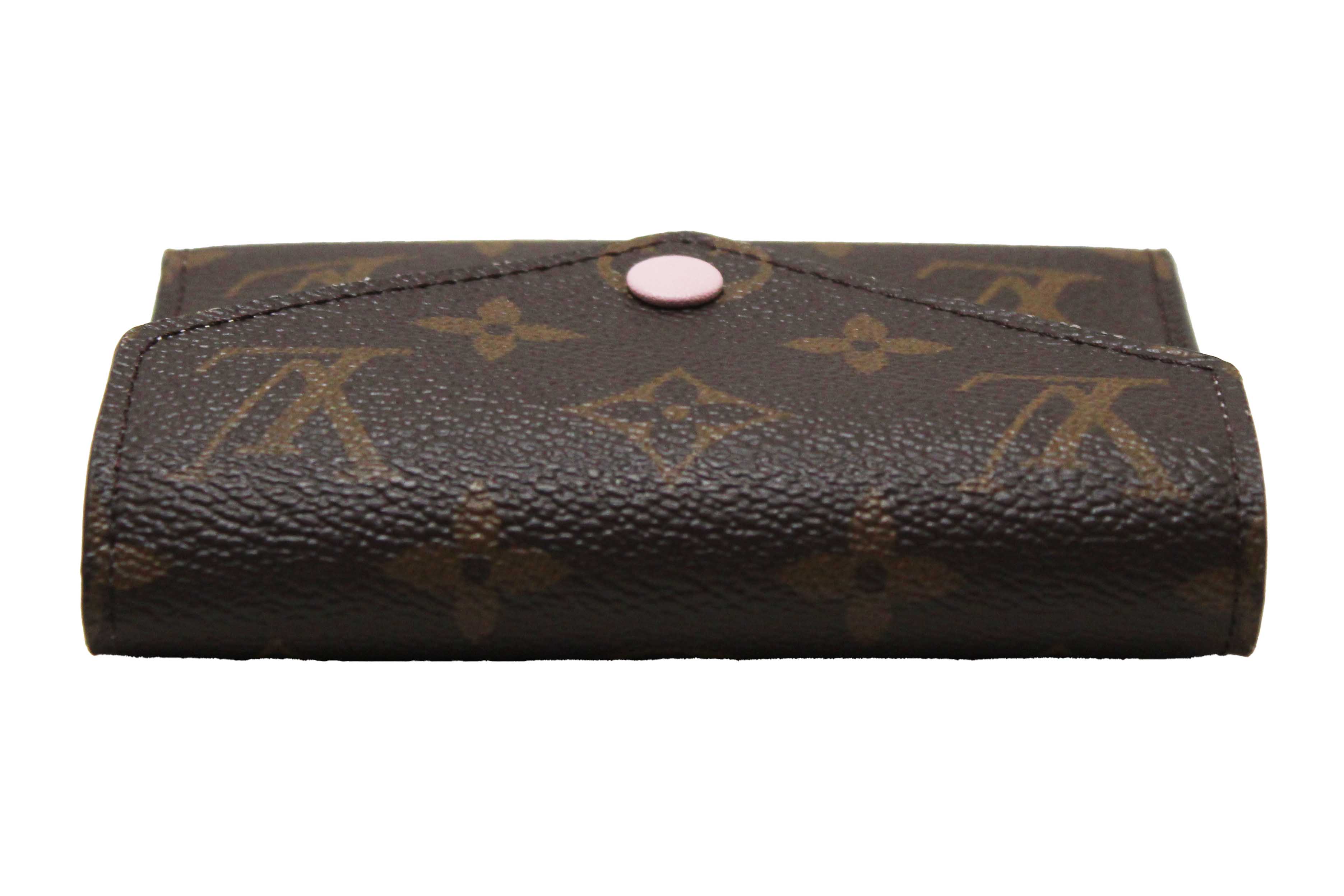 Authentic Louis Vuitton Classic Monogram Rose Ballerine Pink Victorine Wallet