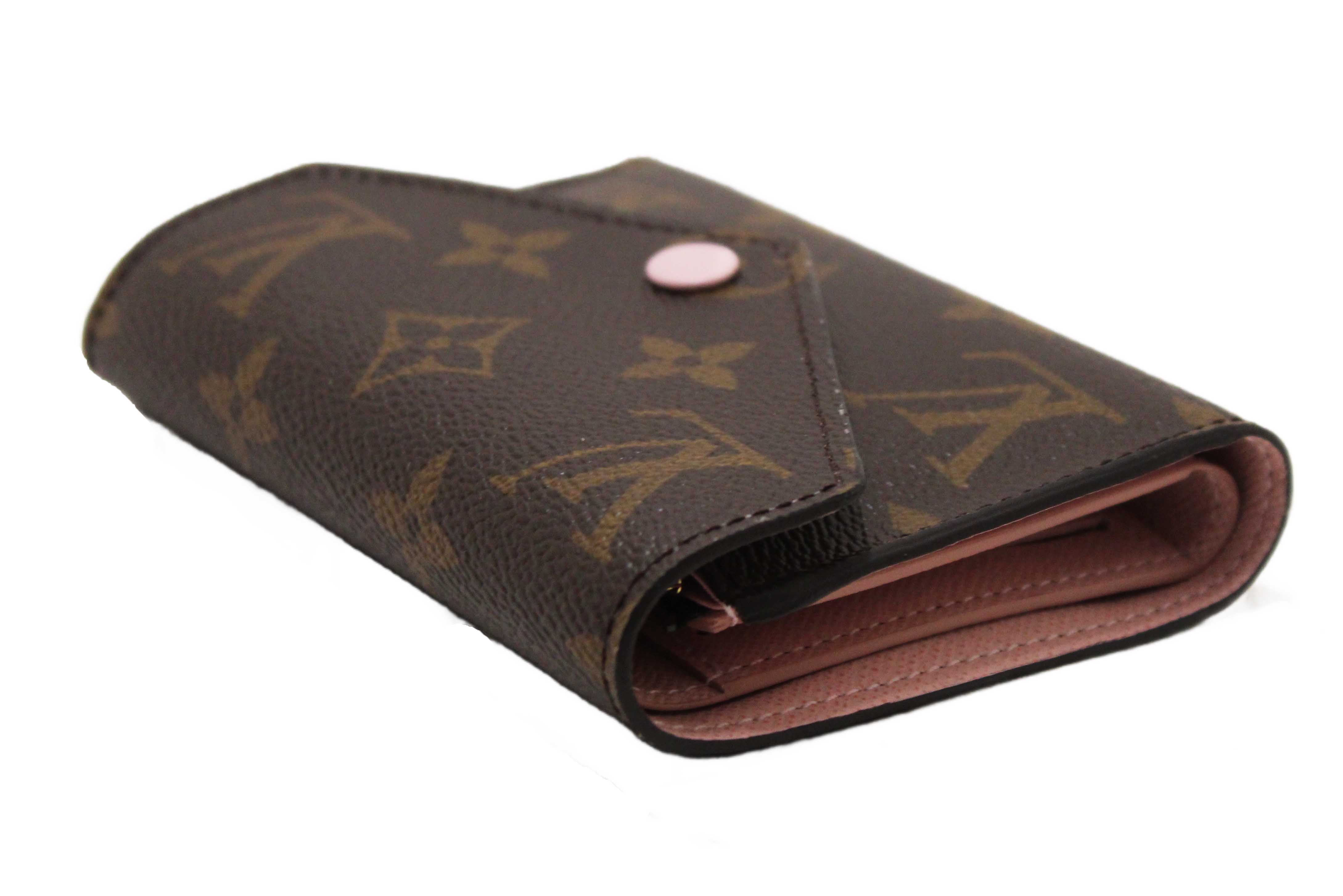 Authentic Louis Vuitton Classic Monogram Rose Ballerine Pink Victorine Wallet
