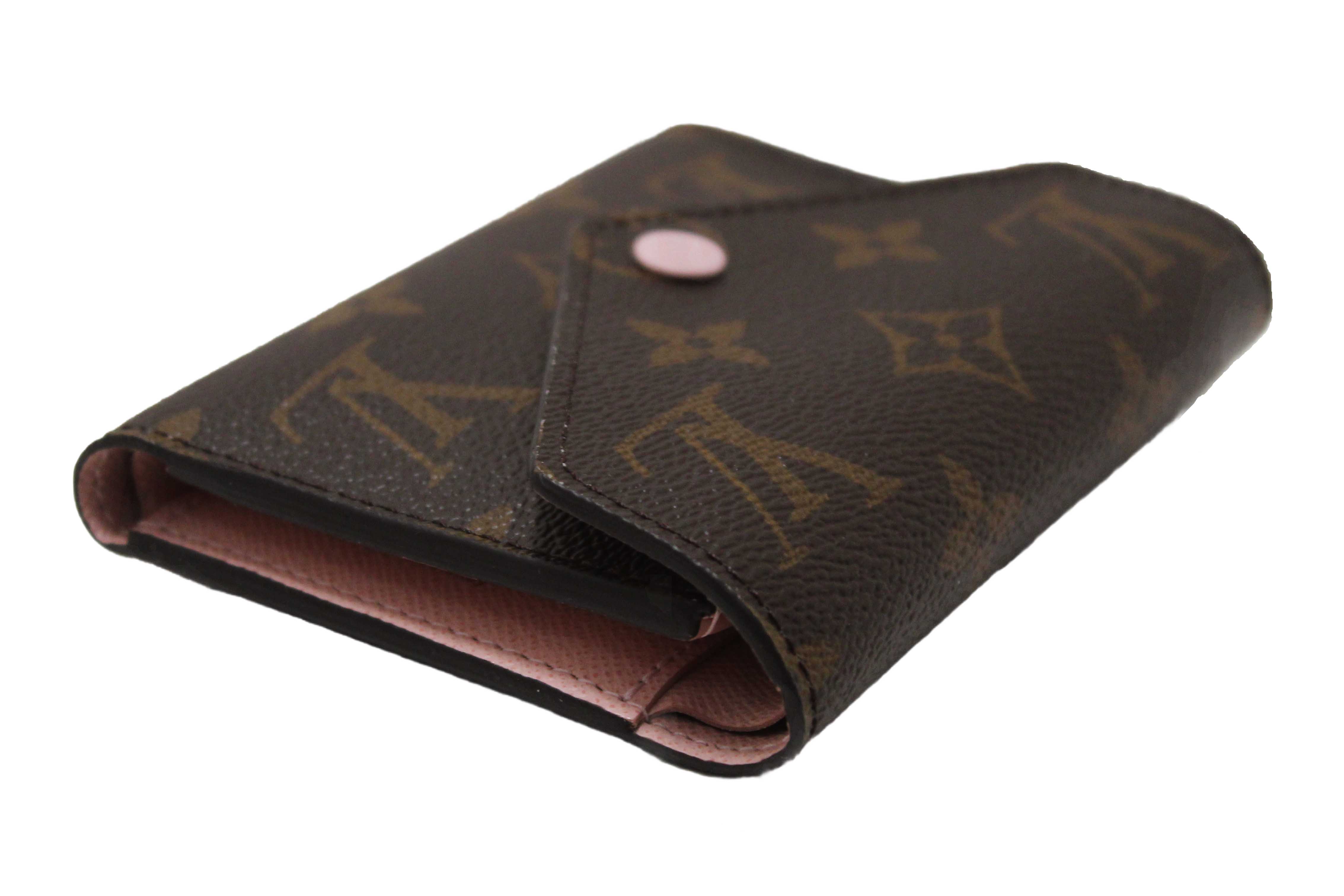 Authentic Louis Vuitton Classic Monogram Rose Ballerine Pink Victorine Wallet