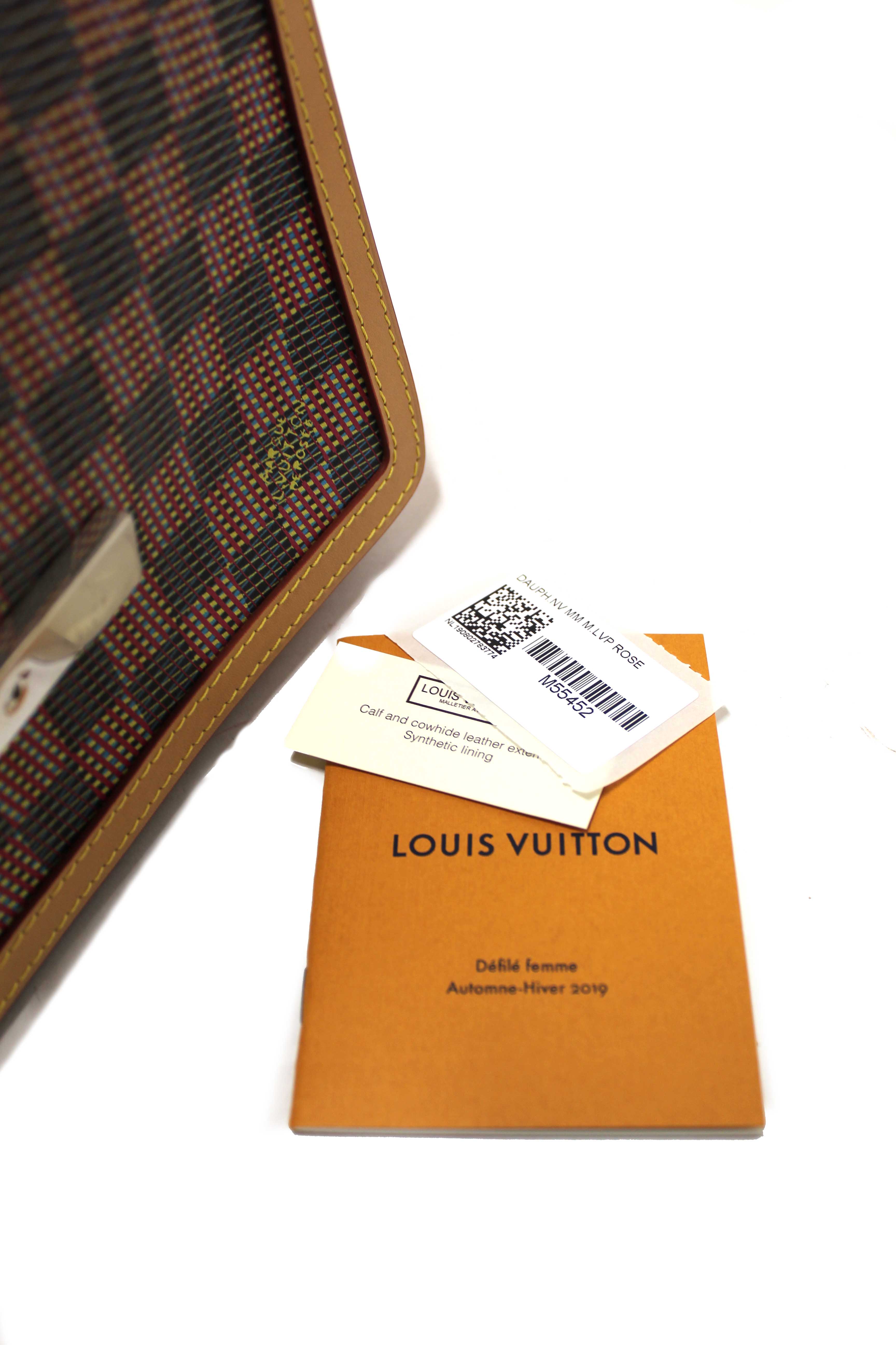 Authentic Louis Vuitton Limited Edition Damier Pop Dauphine MM Shoulder Bag