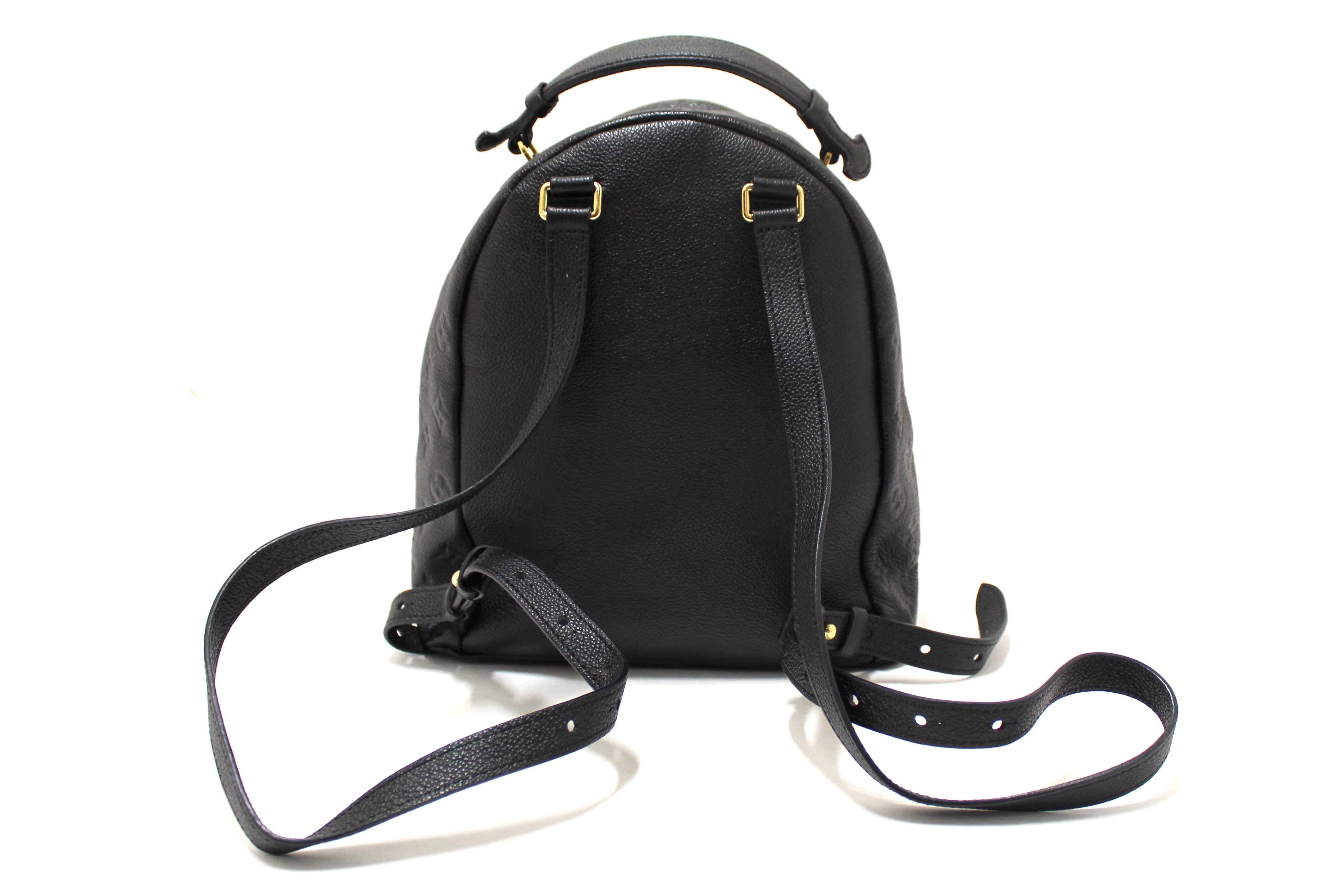 Authentic Louis Vuitton Black Empreinte Monogram Leather Sorbonne Backpack
