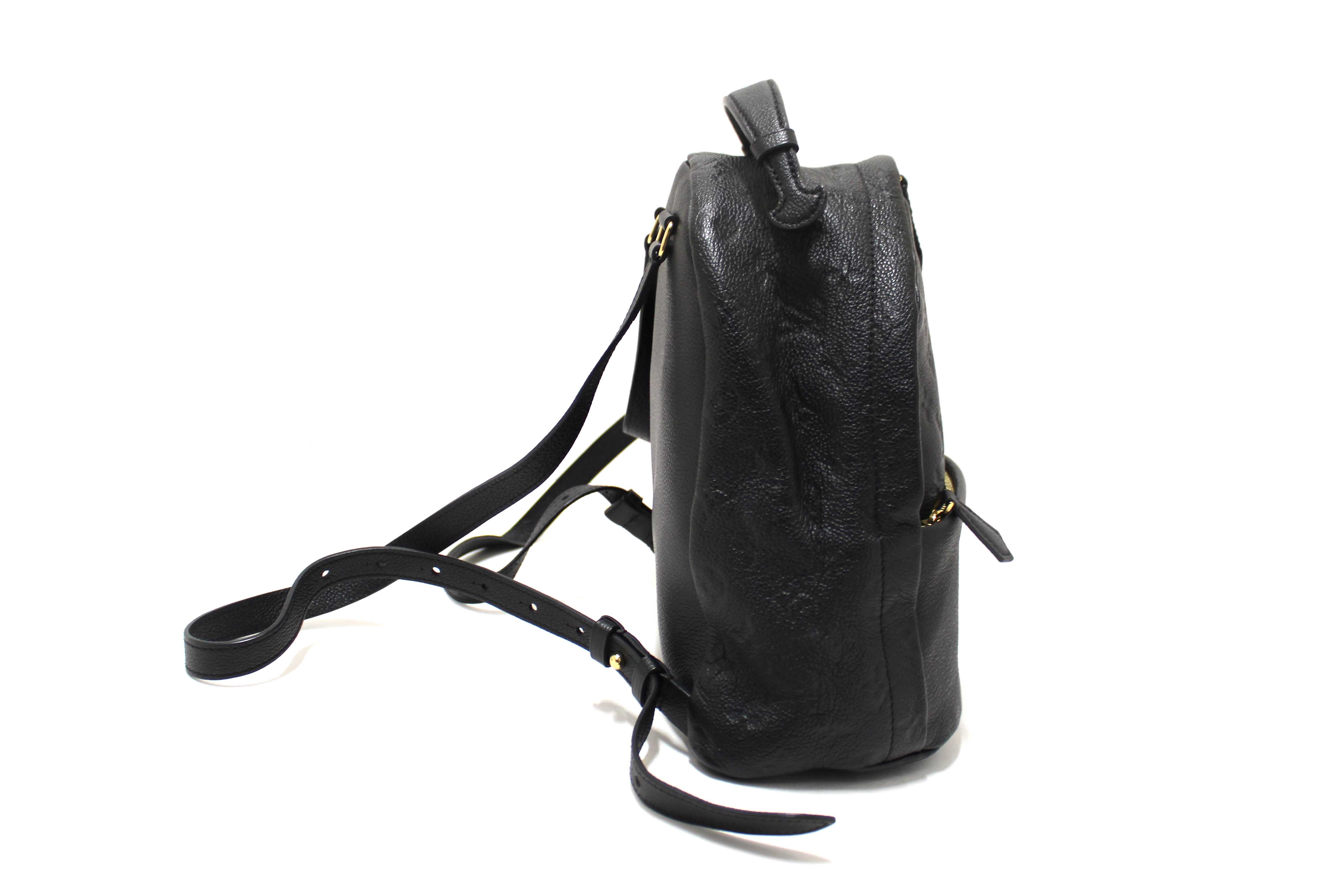 Authentic Louis Vuitton Black Empreinte Monogram Leather Sorbonne Backpack