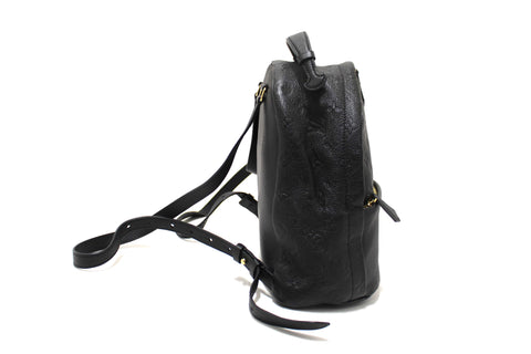 Authentic Louis Vuitton Black Empreinte Monogram Leather Sorbonne Backpack