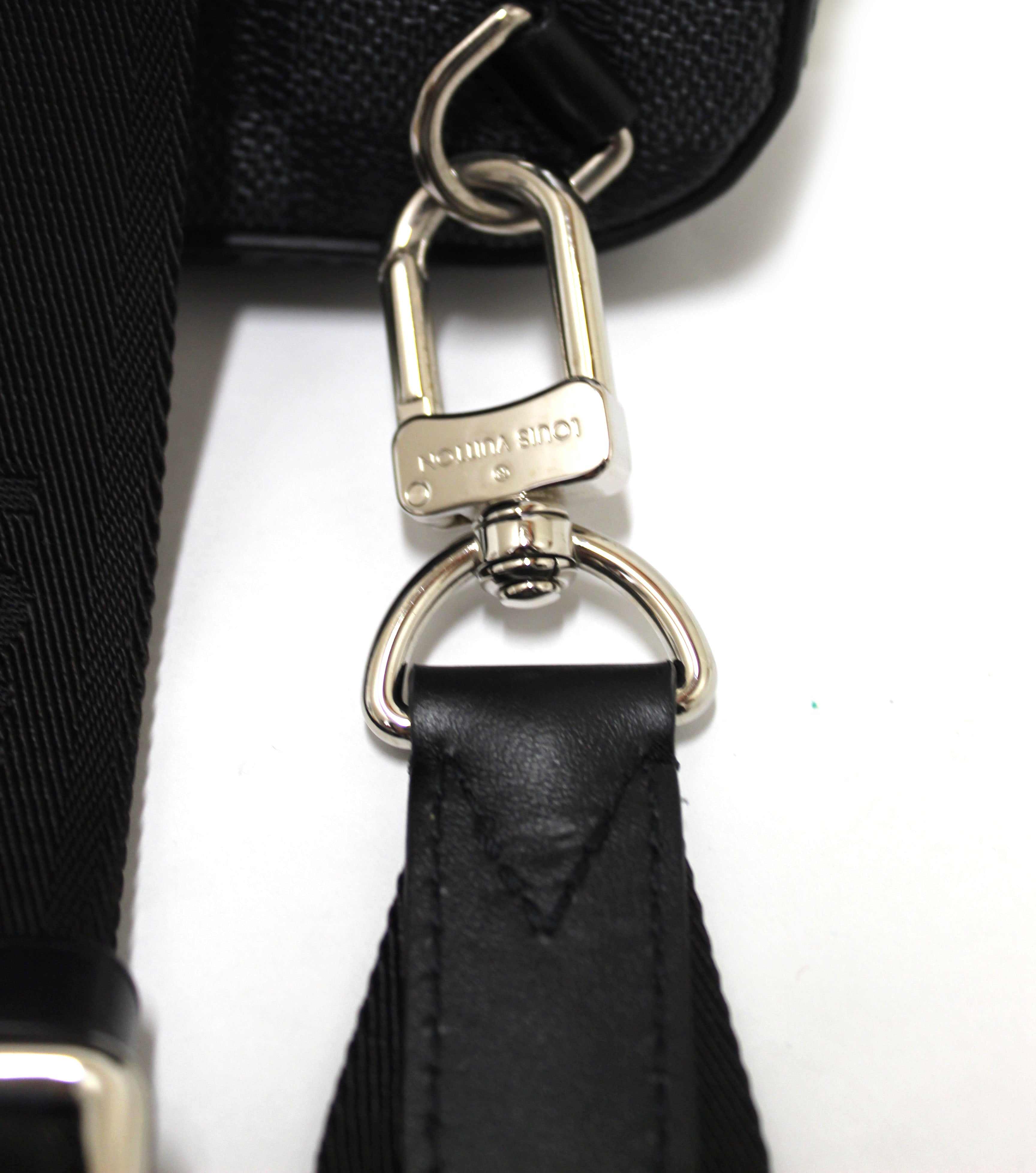 Authentic Louis Vuitton Damier Graphite 3D Amazone Sling Bag Black
