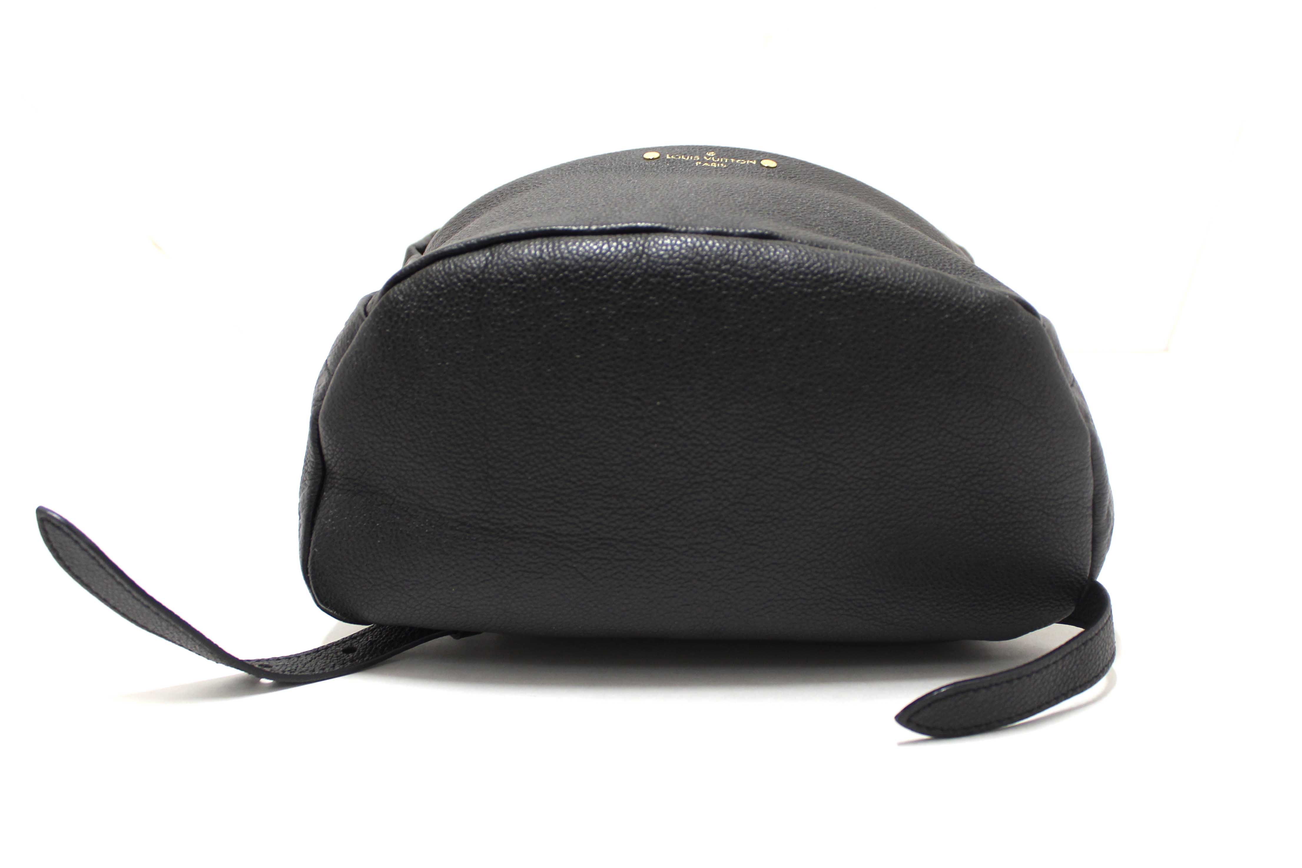 Authentic Louis Vuitton Black Empreinte Monogram Leather Sorbonne Backpack