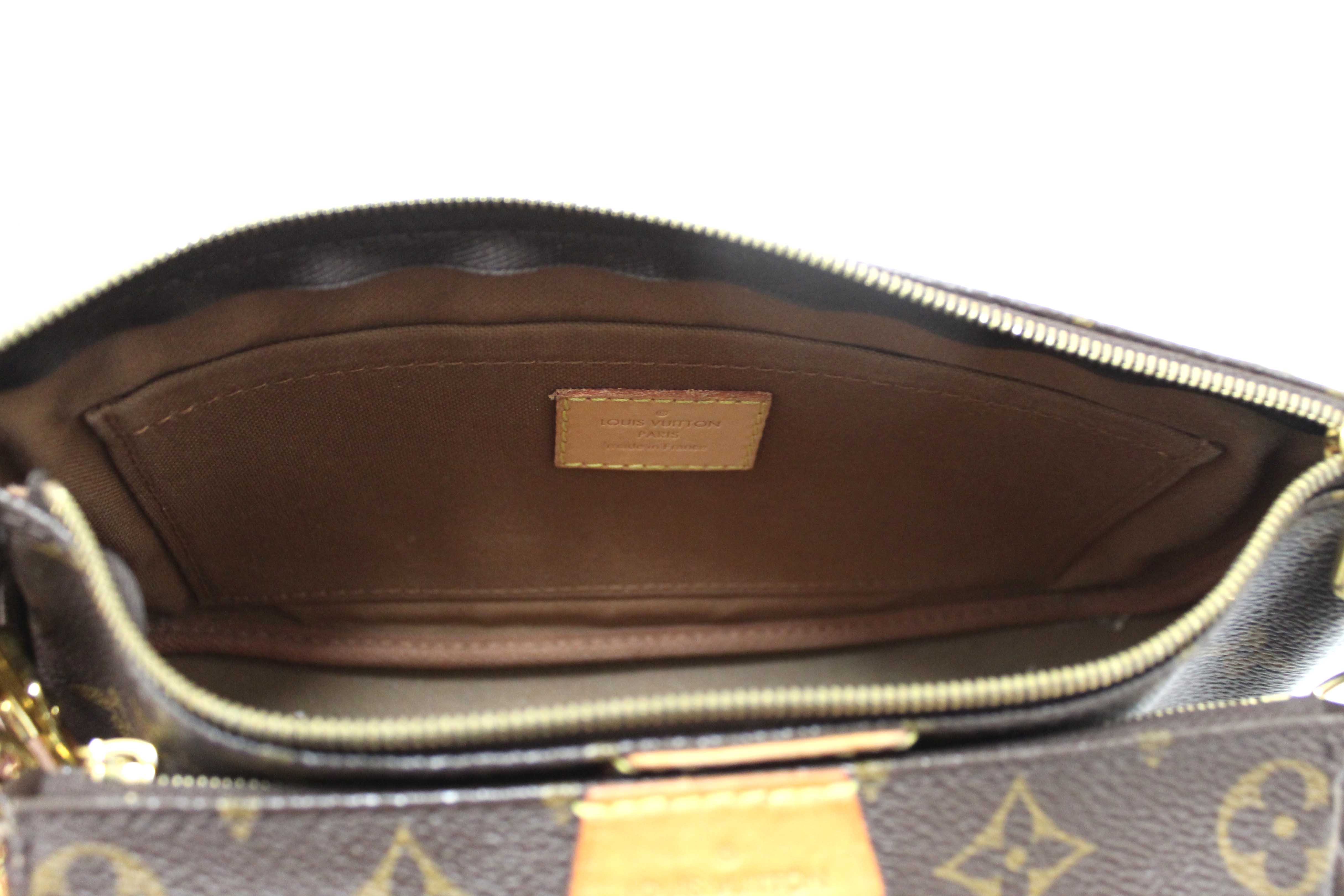 Authentic Louis Vuitton Classic Monogram Pink Strap Multi-Pochette Accessoires Bag