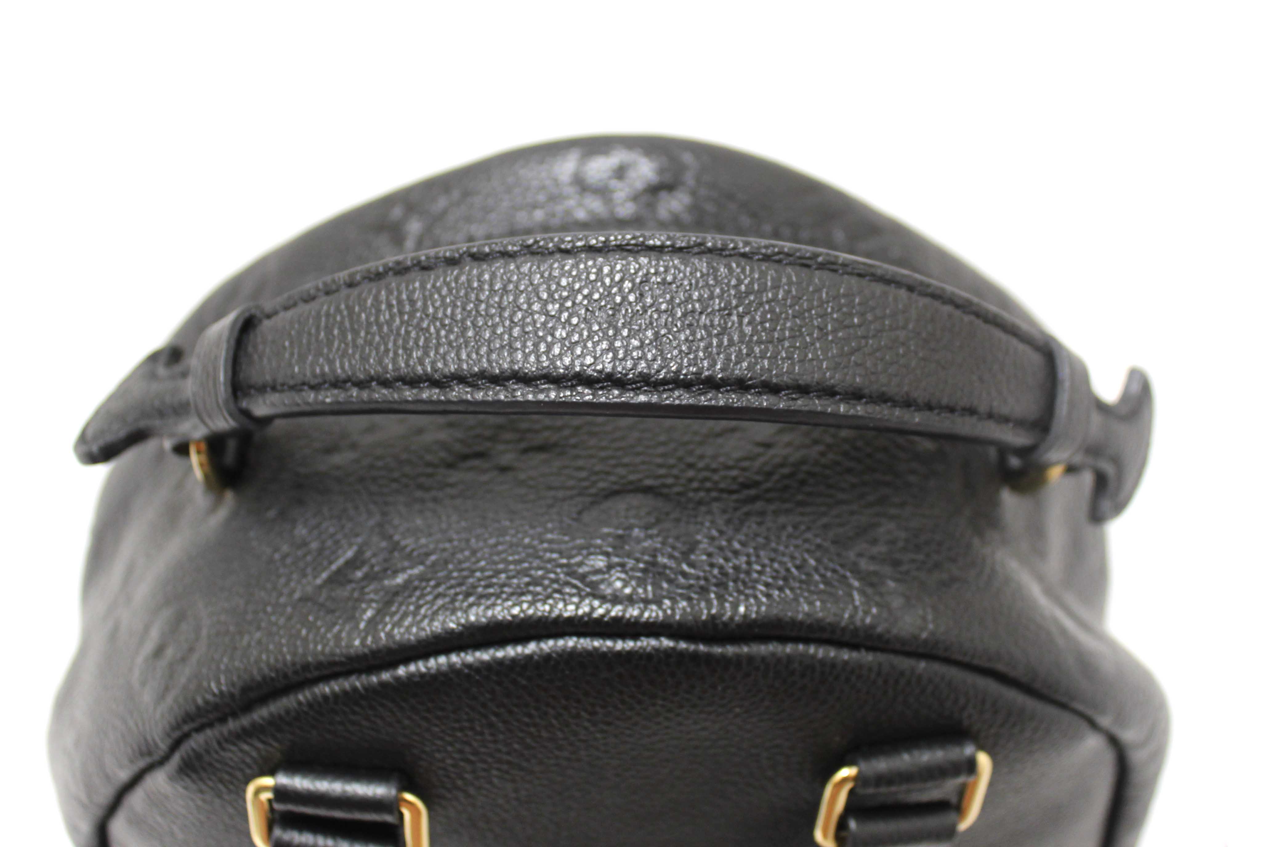 Authentic Louis Vuitton Black Empreinte Monogram Leather Sorbonne Backpack