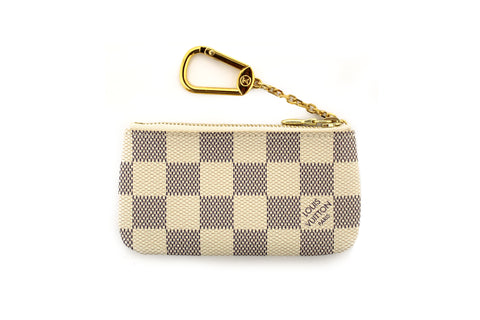 Authentic NEW Louis Vuitton Damier Azur Canvas Key Pouch