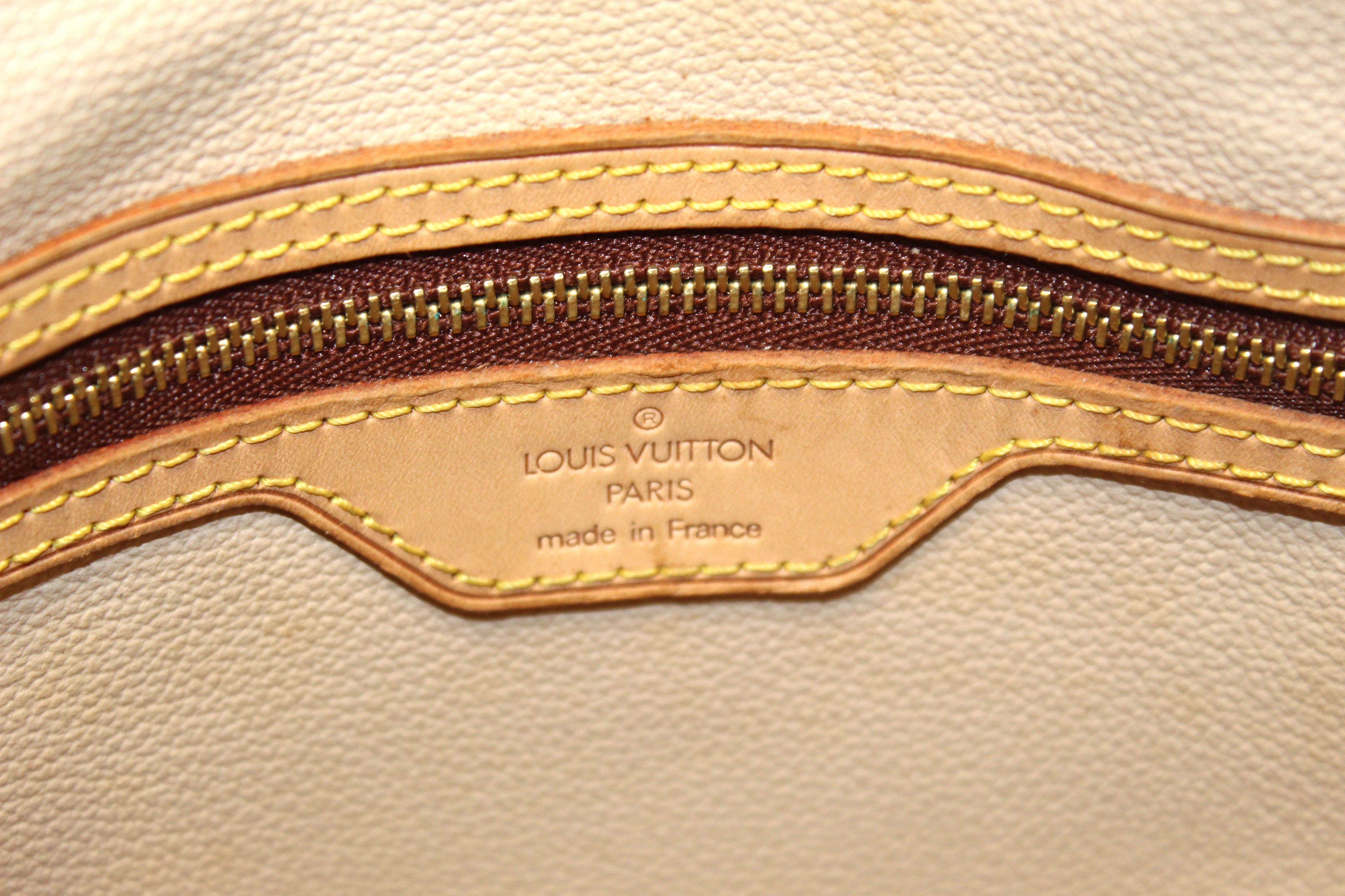 Vintage Louis Vuitton LV Monogram Bucket Leather Drawstring Shoulder B –  Mint Market