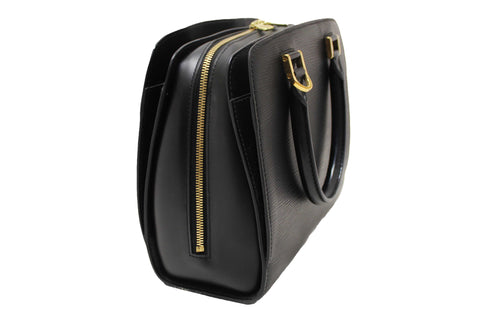 Authentic Louis Vuitton Black Epi Leather Pont Neuf HandBag