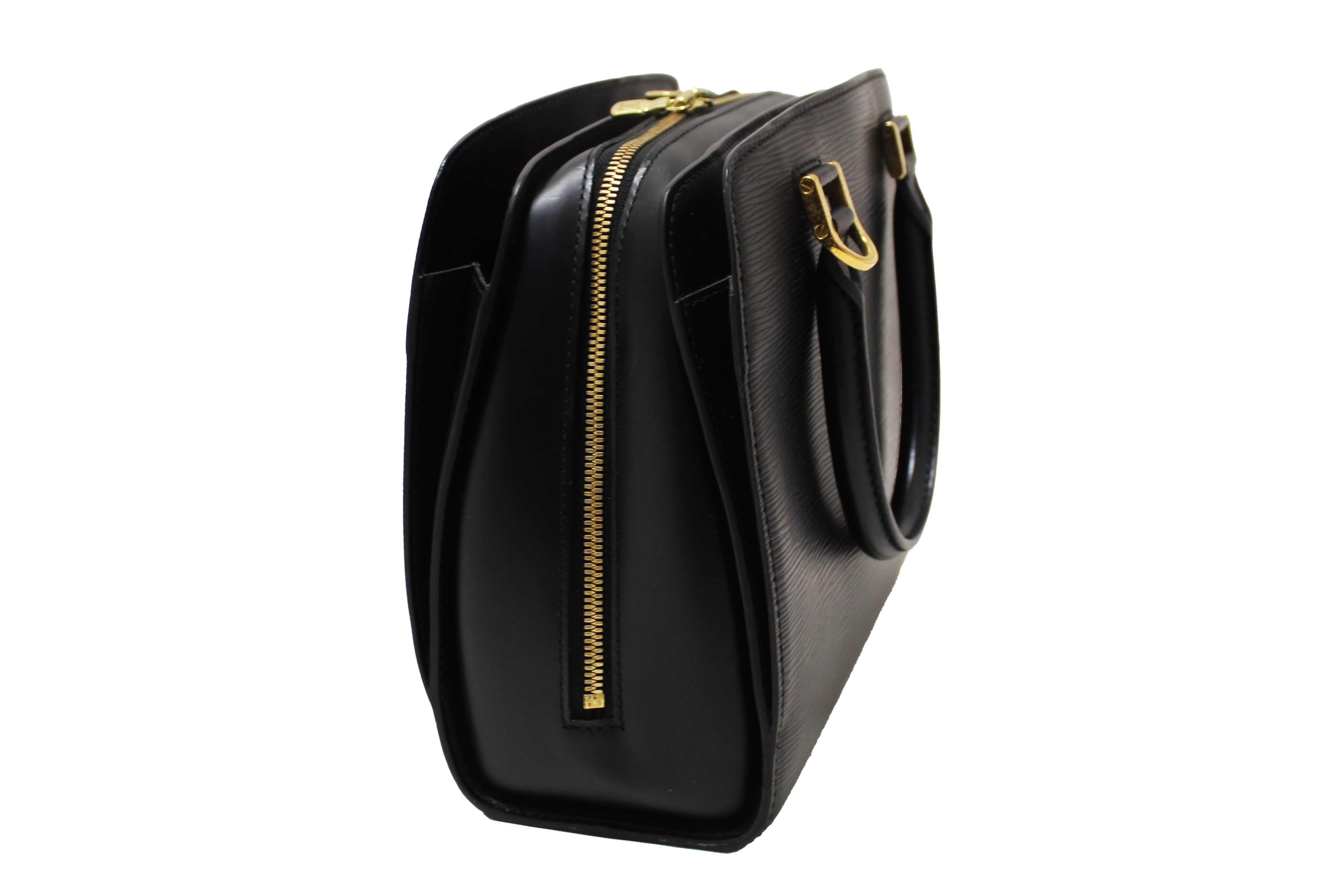 Authentic Louis Vuitton Black Epi Leather Pont Neuf HandBag