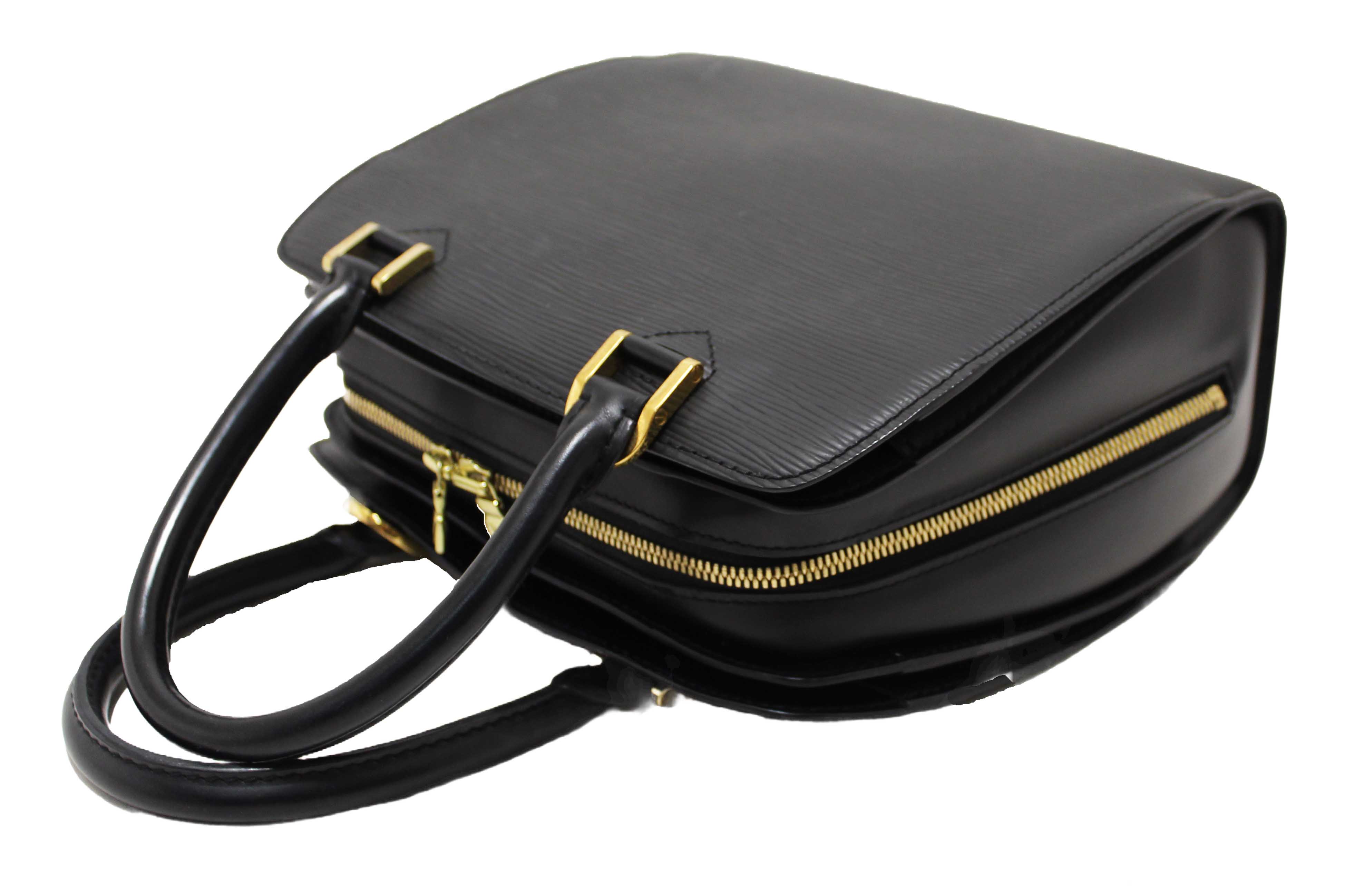 Authentic Louis Vuitton Black Epi Leather Pont Neuf HandBag