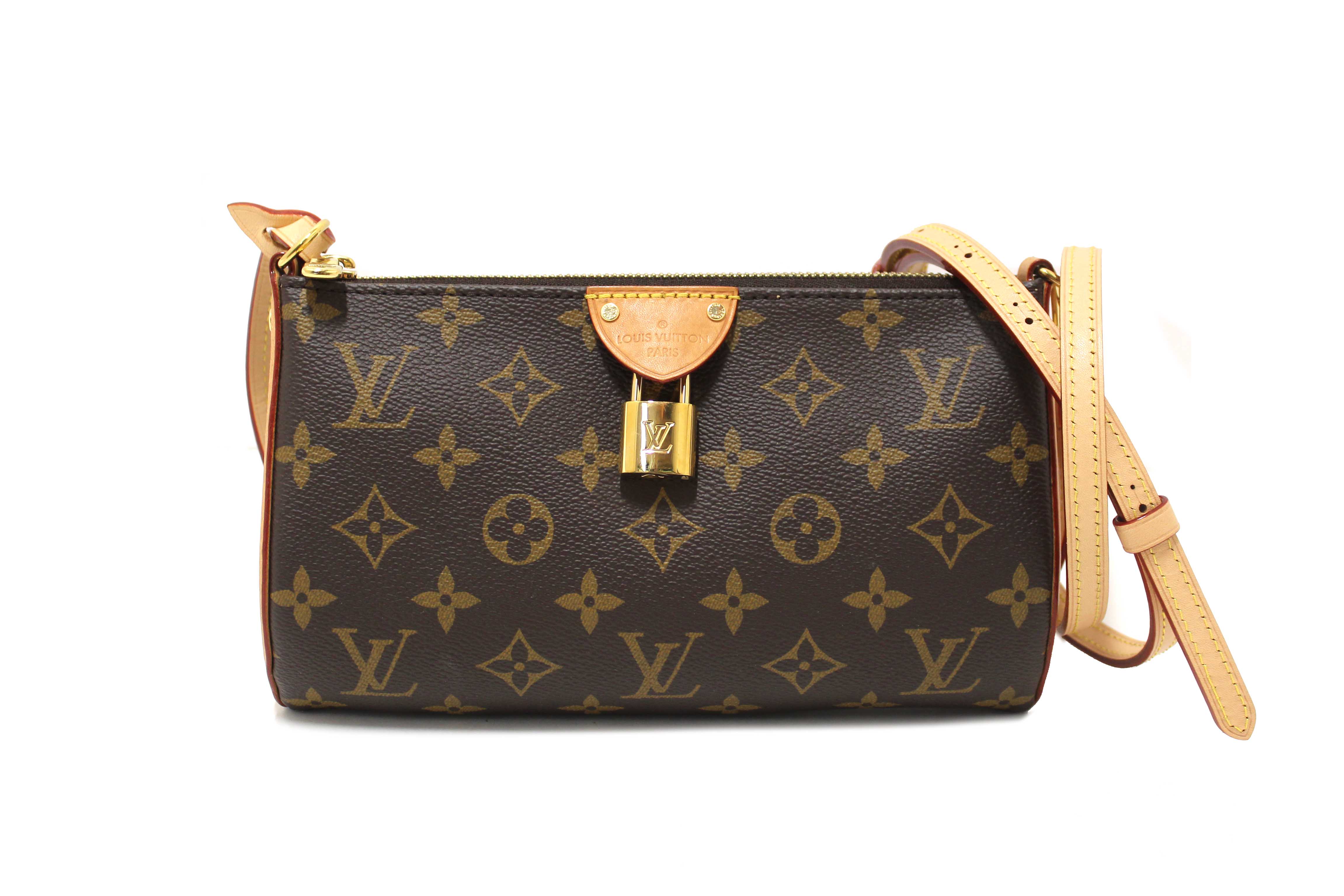 Authentic Louis Vuitton Classic Monogram Pochette Tirette Crossbody Bag