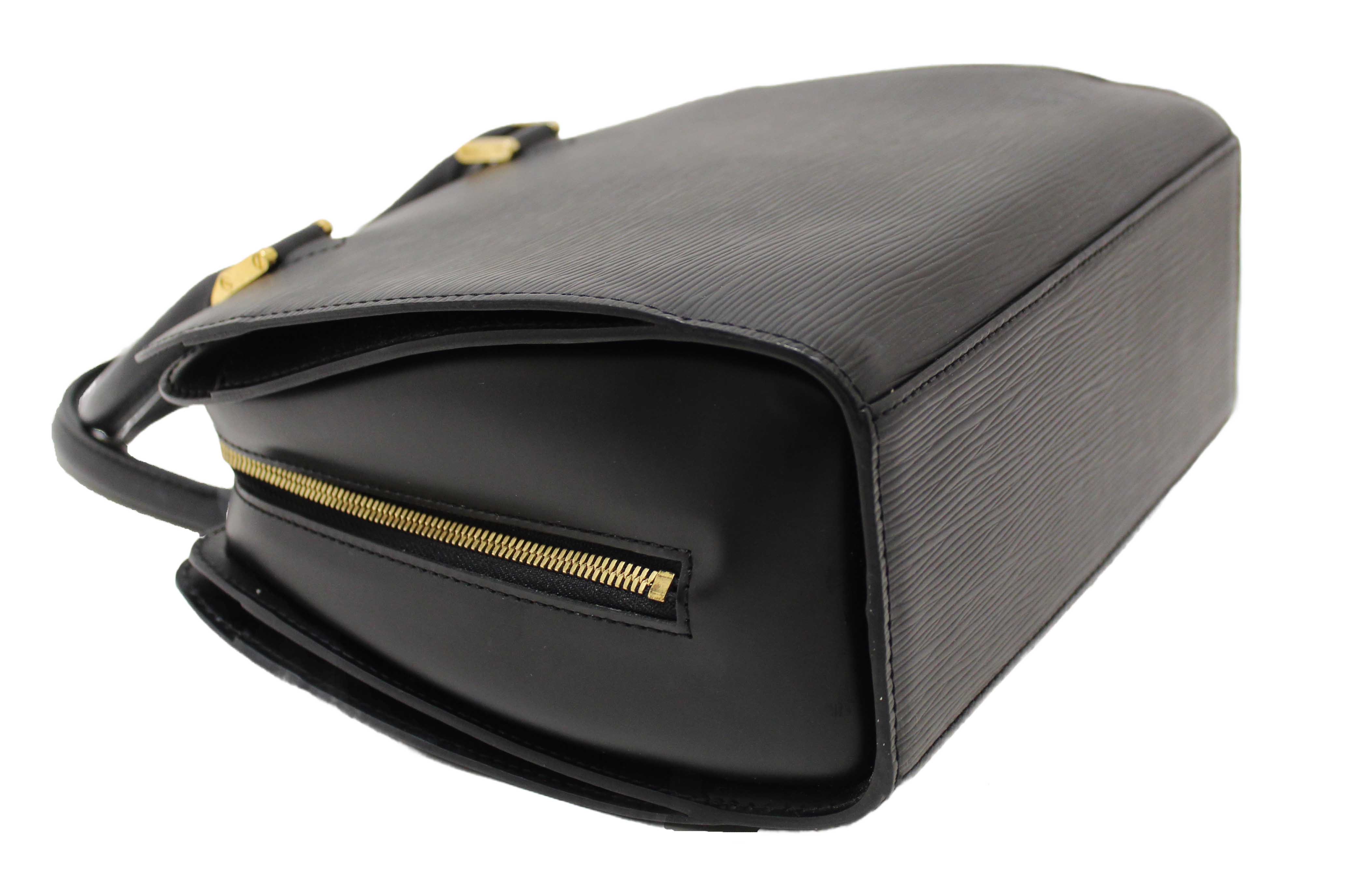 Authentic Louis Vuitton Black Epi Leather Pont Neuf HandBag