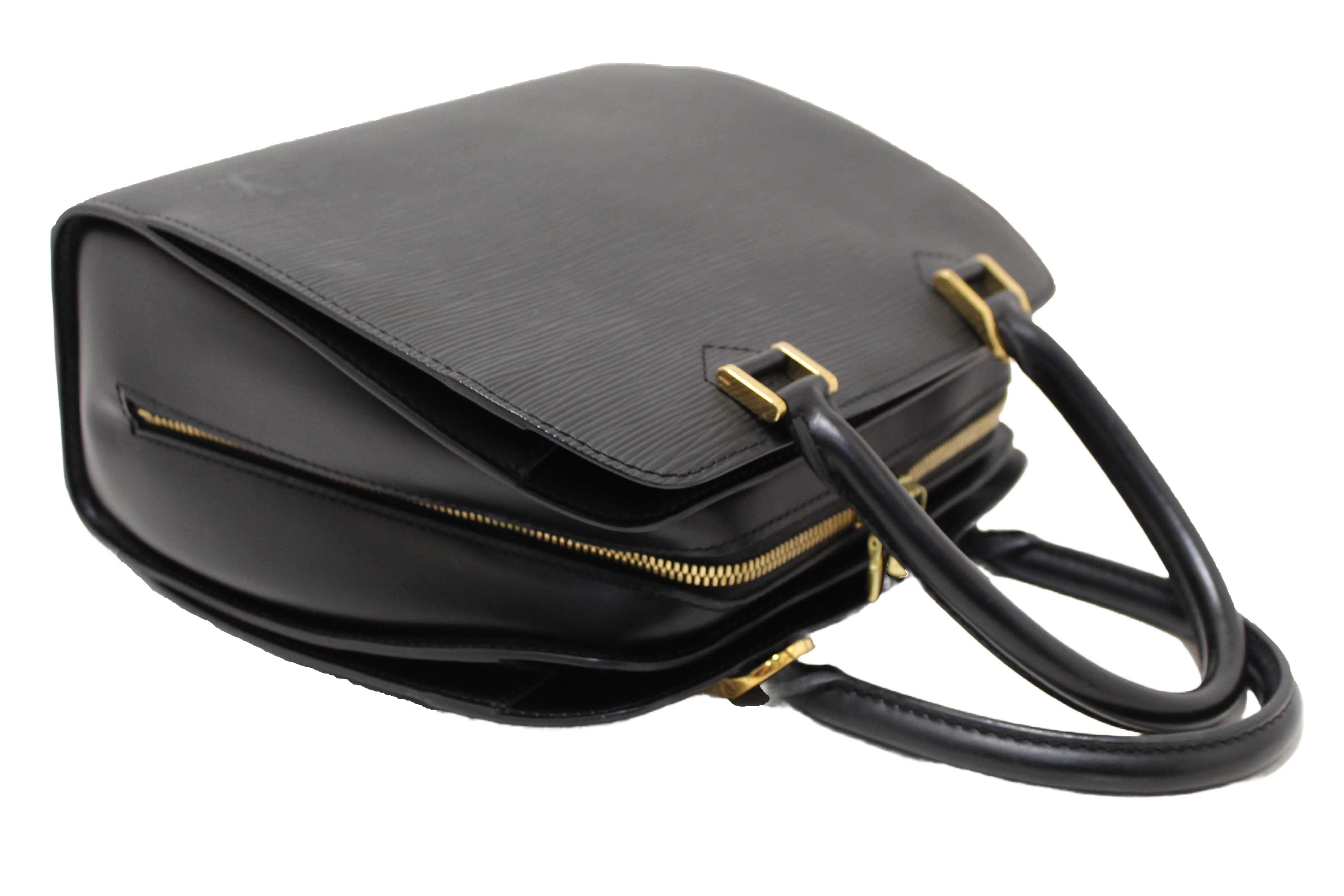 Authentic Louis Vuitton Black Epi Leather Pont Neuf HandBag