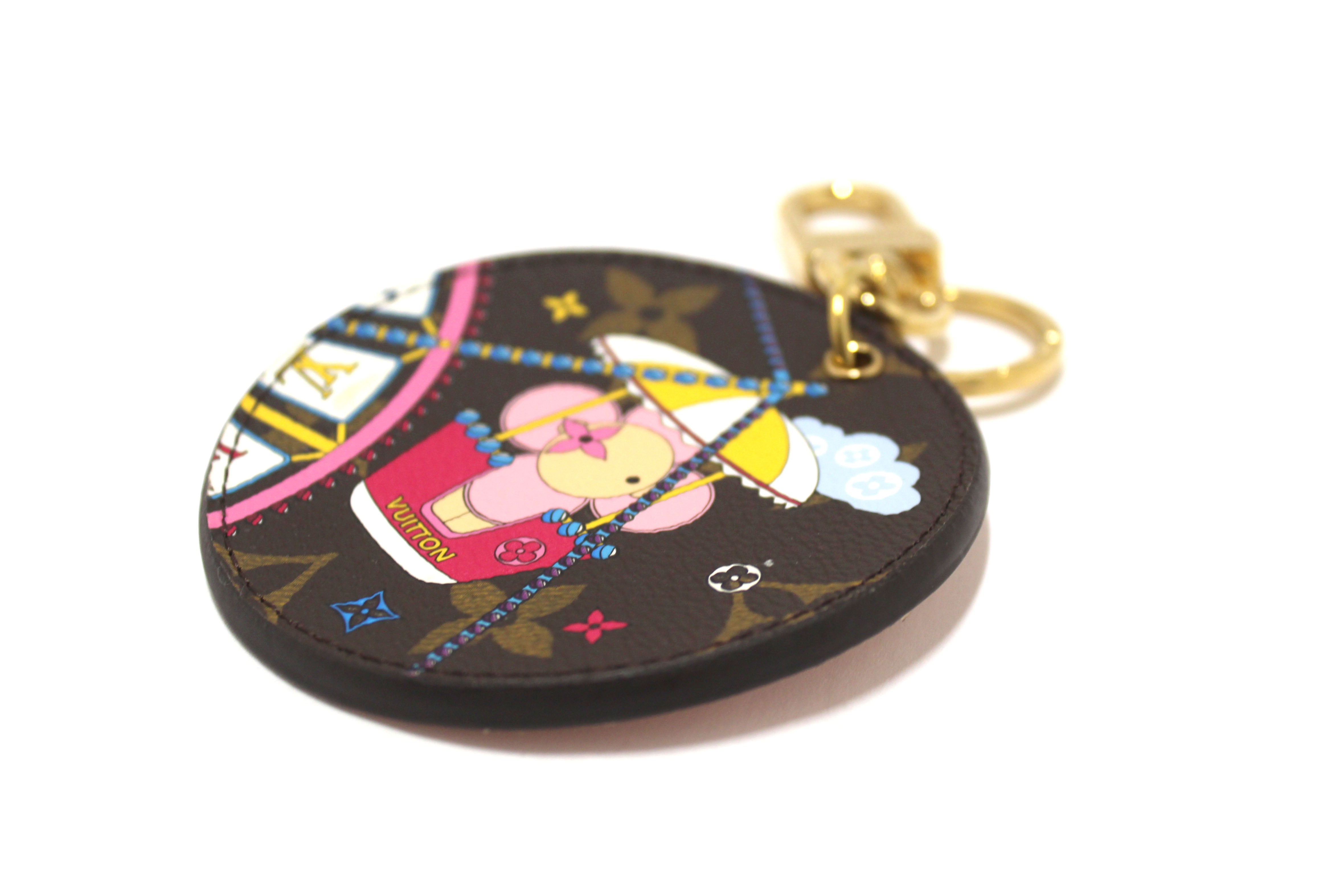 Authentic Louis Vuitton 2020 Christmas Vivienne Animation Big Wheel Bag Charm Key Ring Holder